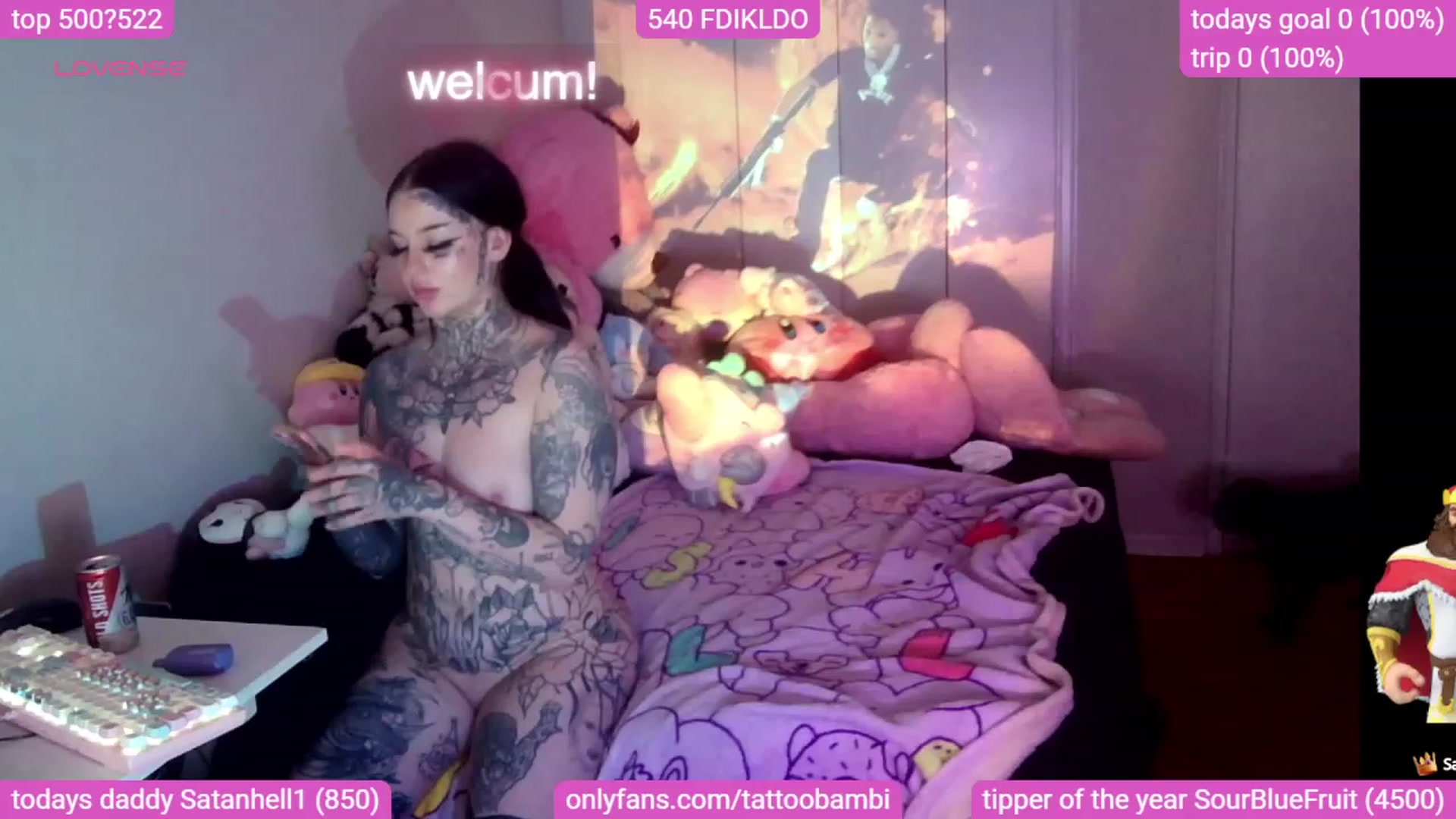Gallery image thumbnail from Tattoobambi's myfreecams stream on, 11/02/2023, 04:15 image 1 of 20