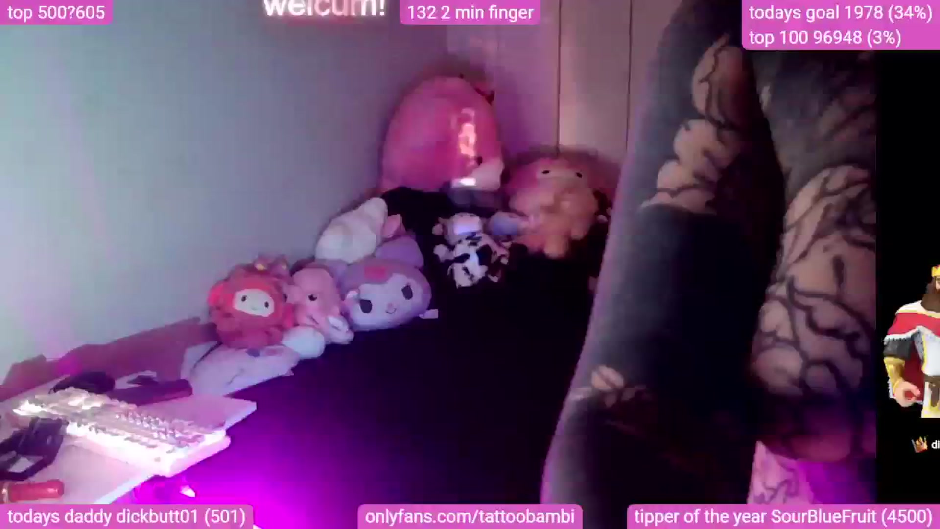Gallery image thumbnail from Tattoobambi's myfreecams stream on, 11/06/2023, 07:28 image 15 of 20