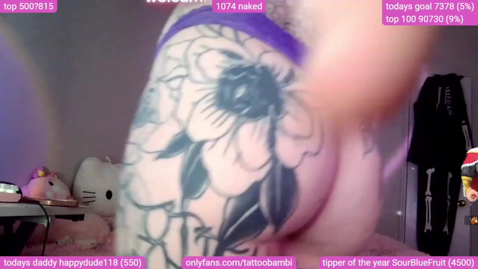 Gallery image thumbnail from Tattoobambi's myfreecams stream on, 11/11/2023, 24:20 image 18 of 20