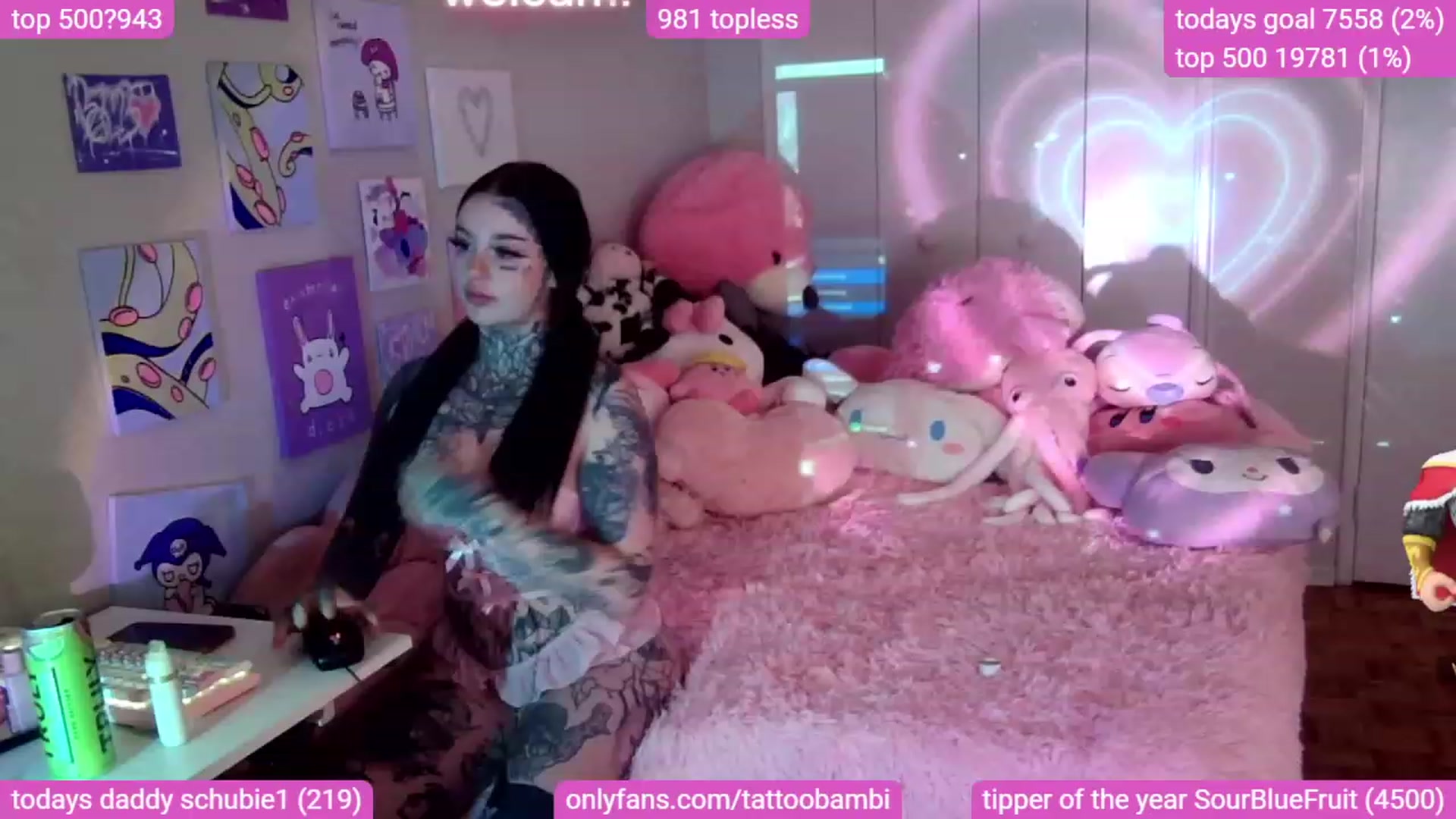 Gallery image thumbnail from Tattoobambi's myfreecams stream on, 11/13/2023, 24:31 image 4 of 20