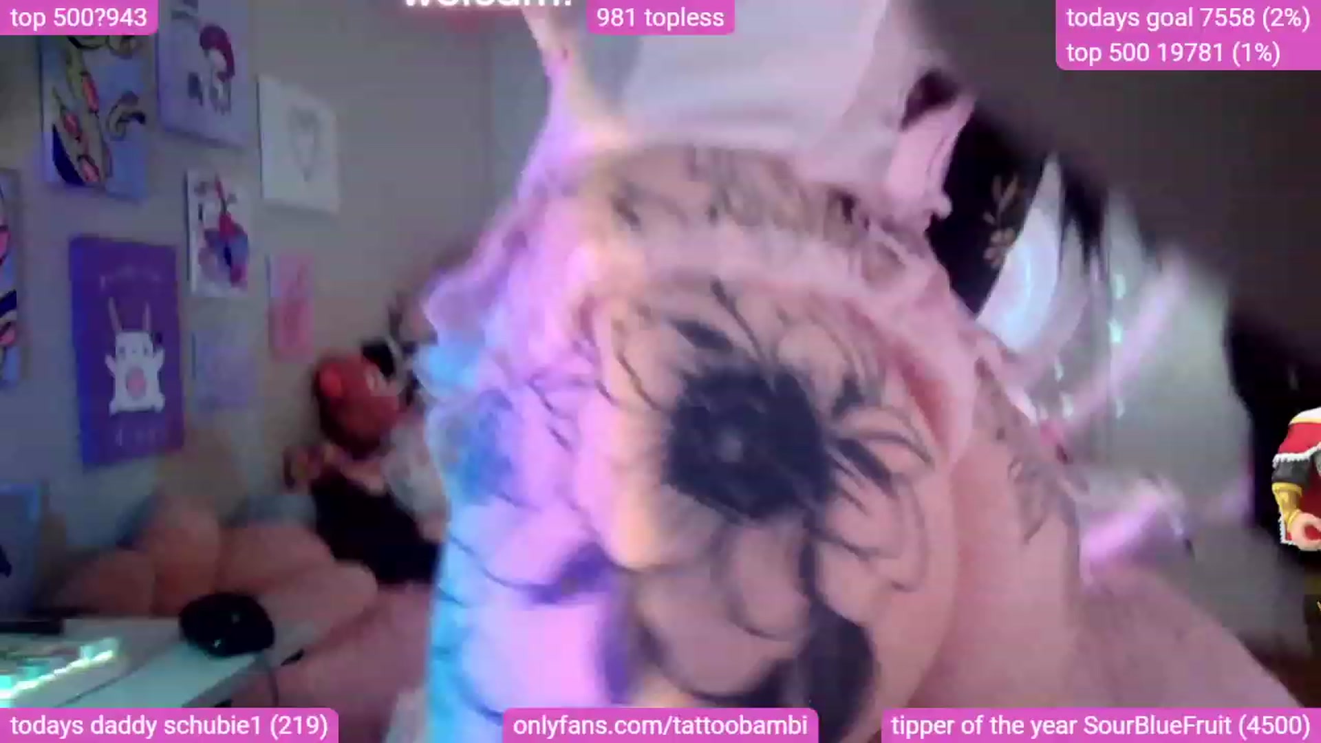Gallery image thumbnail from Tattoobambi's myfreecams stream on, 11/13/2023, 24:31 image 5 of 20