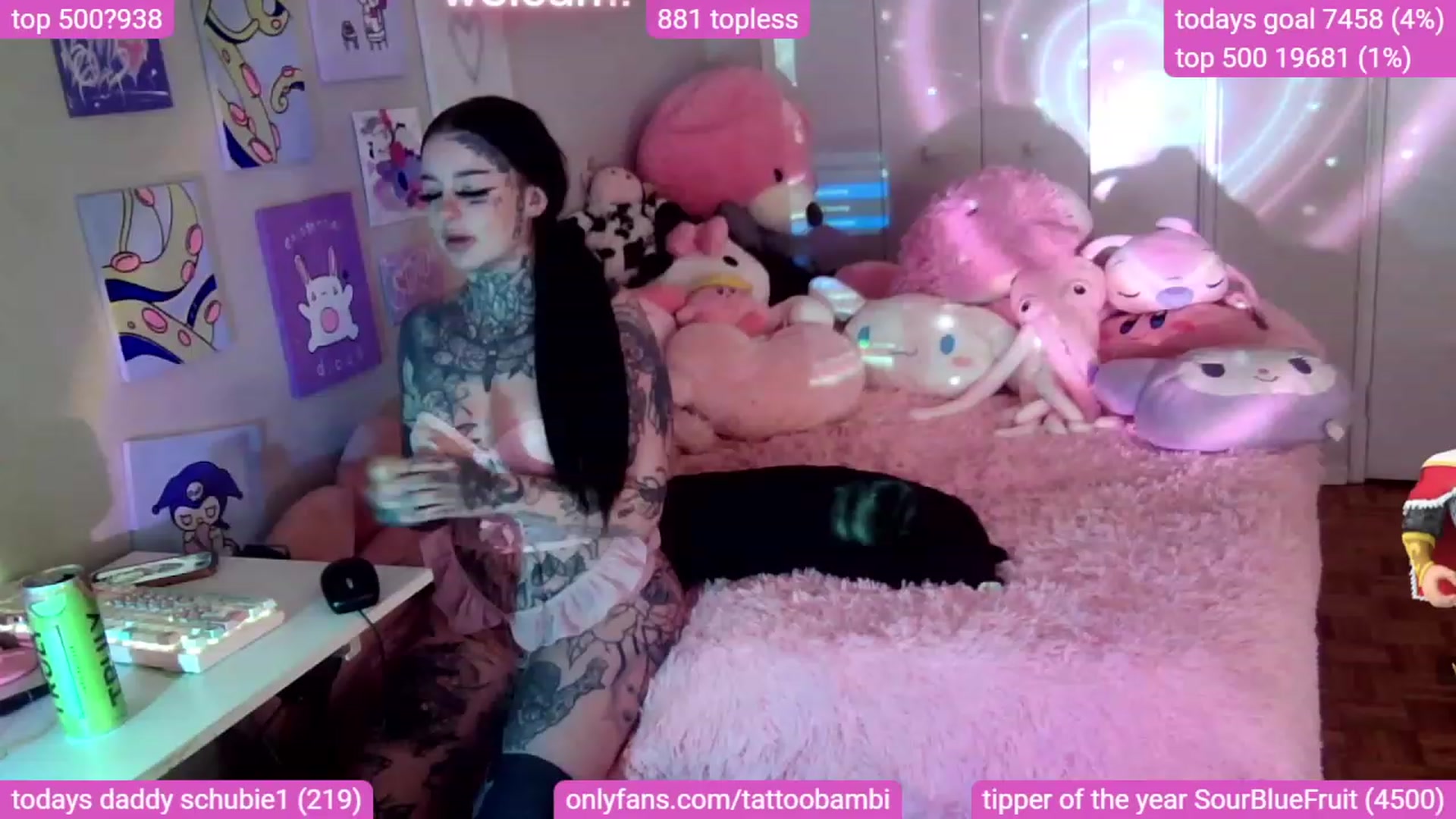 Gallery image thumbnail from Tattoobambi's myfreecams stream on, 11/13/2023, 24:31 image 13 of 20