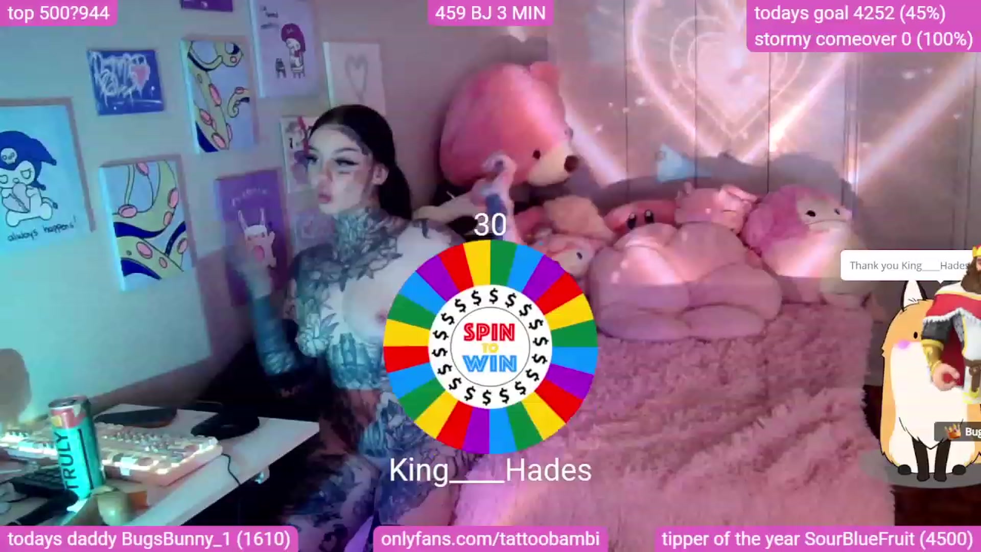 Gallery image thumbnail from Tattoobambi's myfreecams stream on, 11/15/2023, 03:29 image 7 of 20