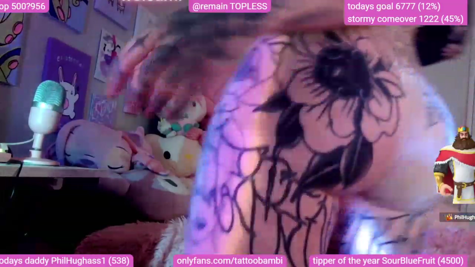 Gallery image thumbnail from Tattoobambi's myfreecams stream on, 11/16/2023, 24:31 image 19 of 20