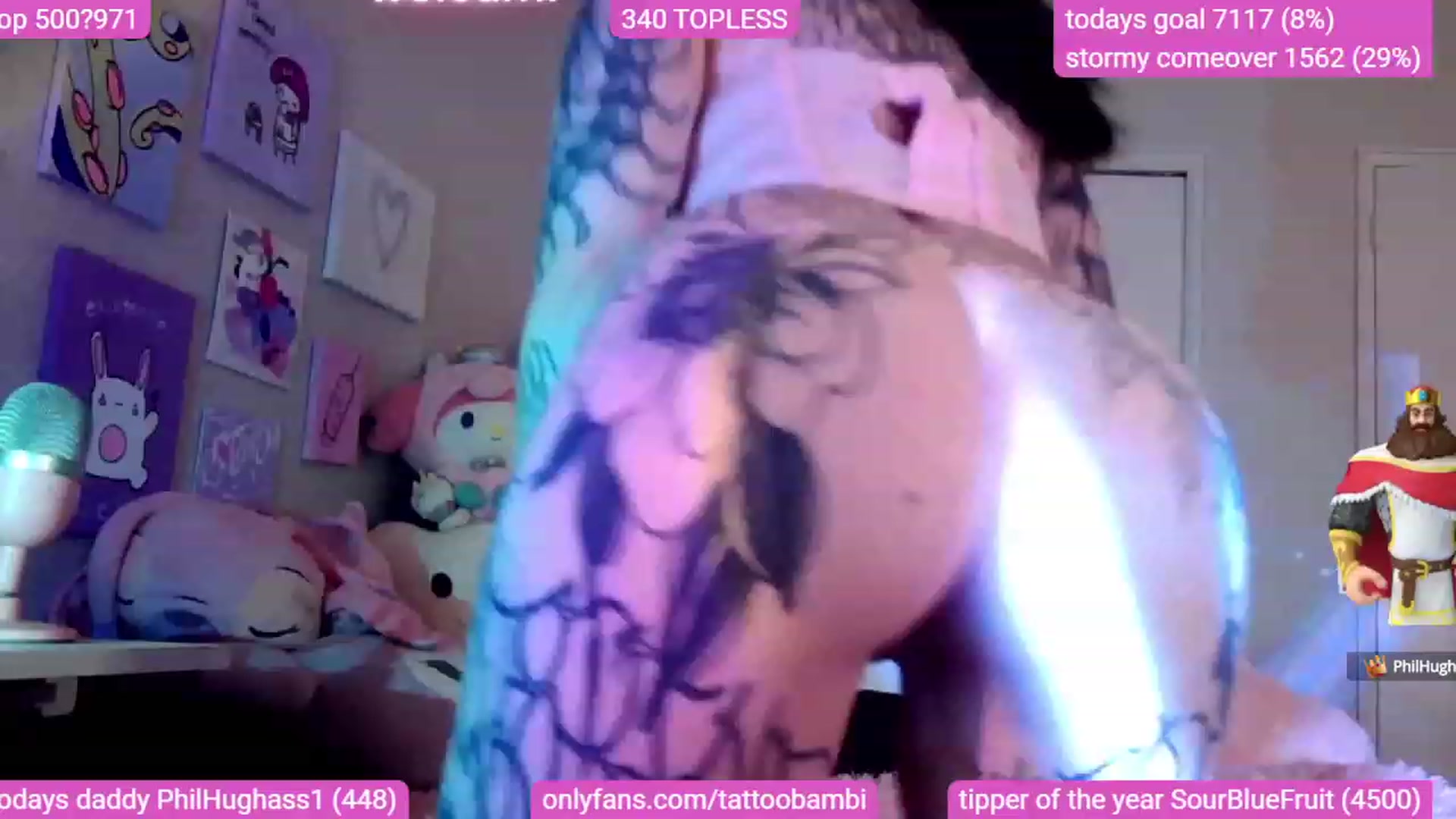 Gallery image thumbnail from Tattoobambi's myfreecams stream on, 11/16/2023, 24:59 image 8 of 20
