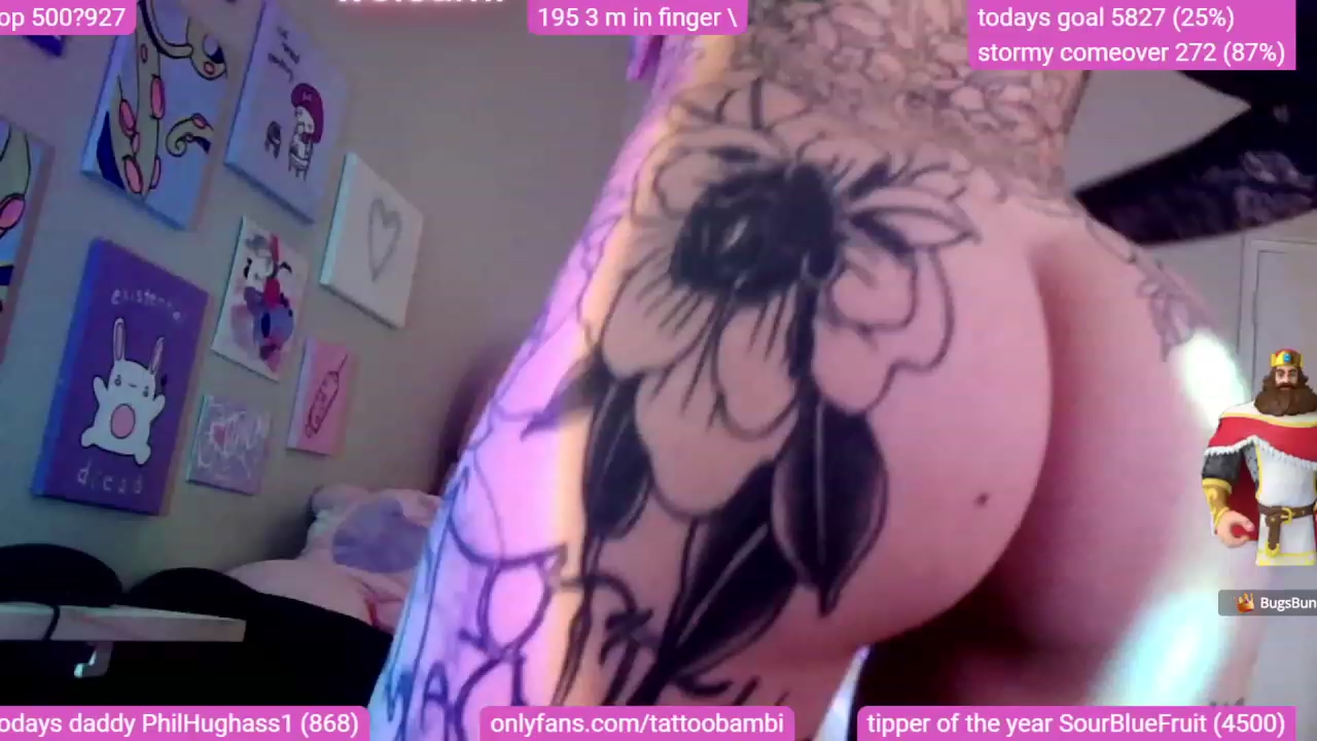 Gallery image thumbnail from Tattoobambi's myfreecams stream on, 11/16/2023, 02:17 image 19 of 20