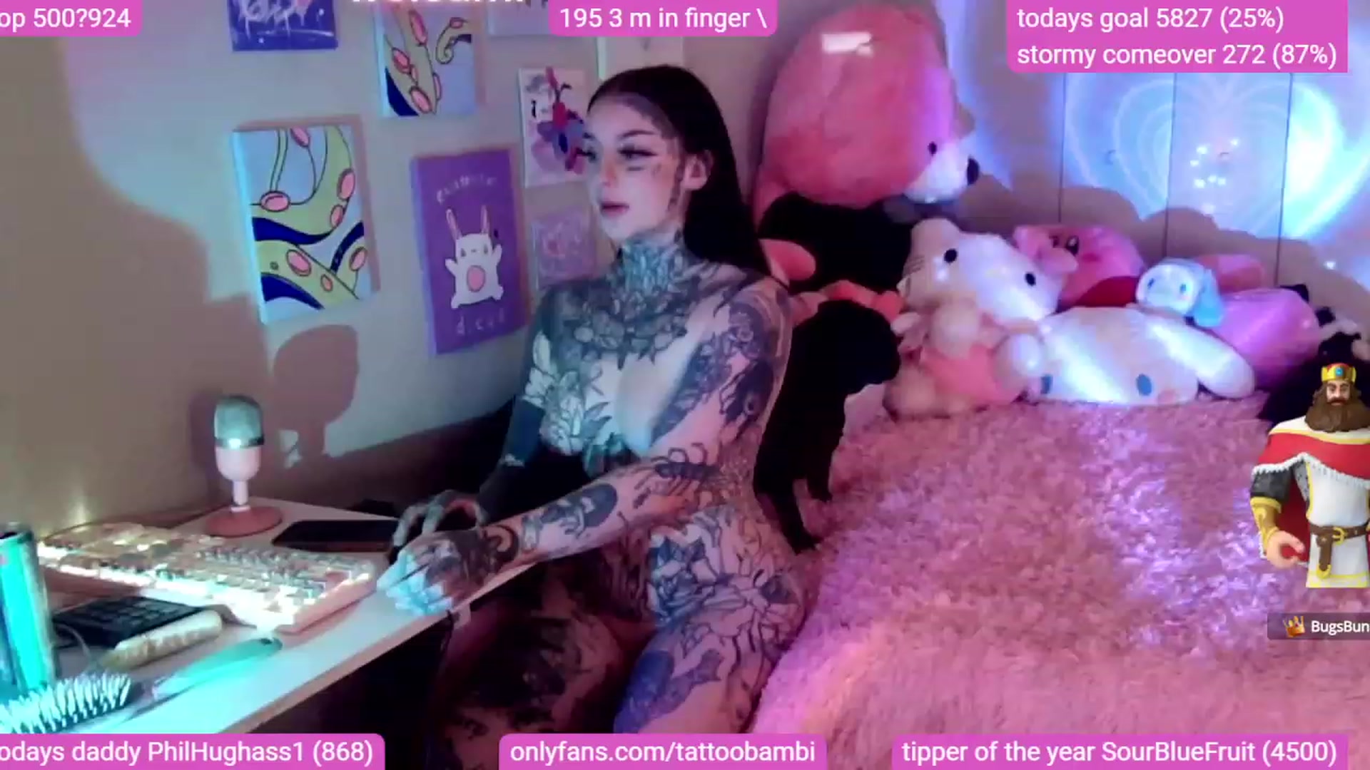 Gallery image thumbnail from Tattoobambi's myfreecams stream on, 11/16/2023, 02:17 image 4 of 20