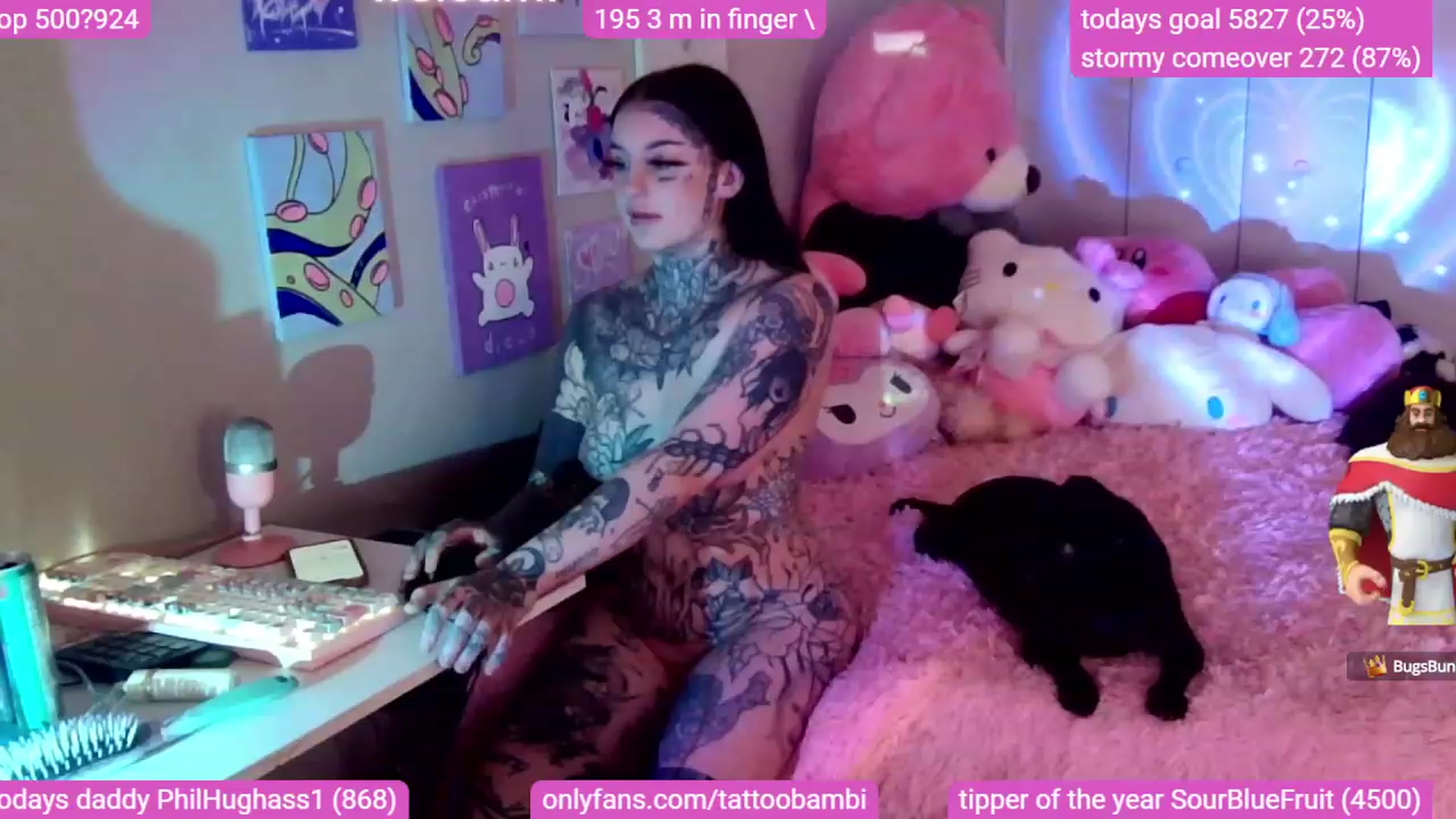 Gallery image thumbnail from Tattoobambi's myfreecams stream on, 11/16/2023, 02:17 image 5 of 20