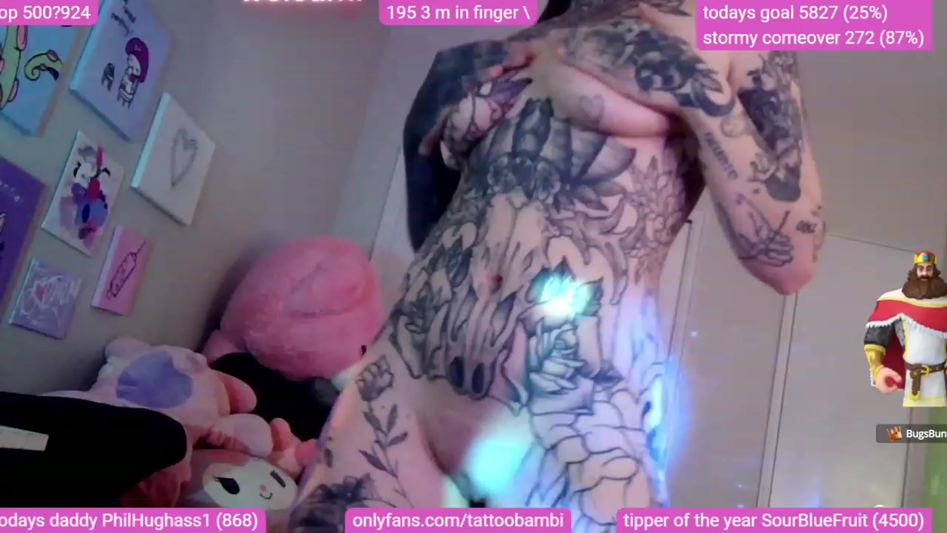 Gallery image thumbnail from Tattoobambi's myfreecams stream on, 11/16/2023, 02:17 image 6 of 20