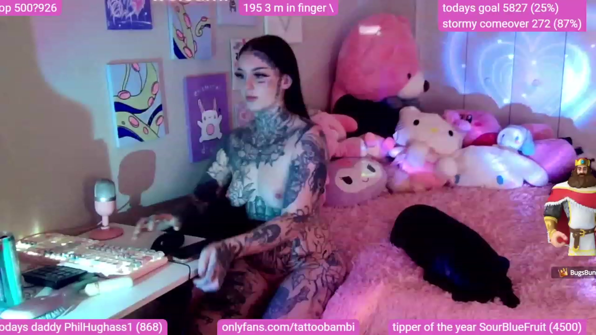 Gallery image thumbnail from Tattoobambi's myfreecams stream on, 11/16/2023, 02:17 image 13 of 20