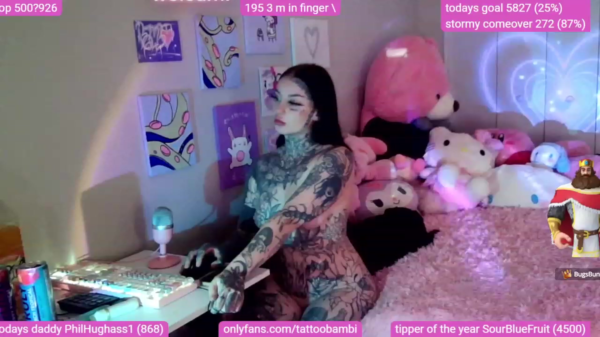 Gallery image thumbnail from Tattoobambi's myfreecams stream on, 11/16/2023, 02:17 image 17 of 20