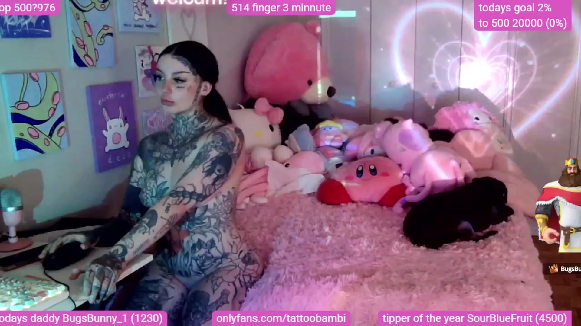 Gallery image thumbnail from Tattoobambi's myfreecams stream on, 11/18/2023, 24:02 image 18 of 20