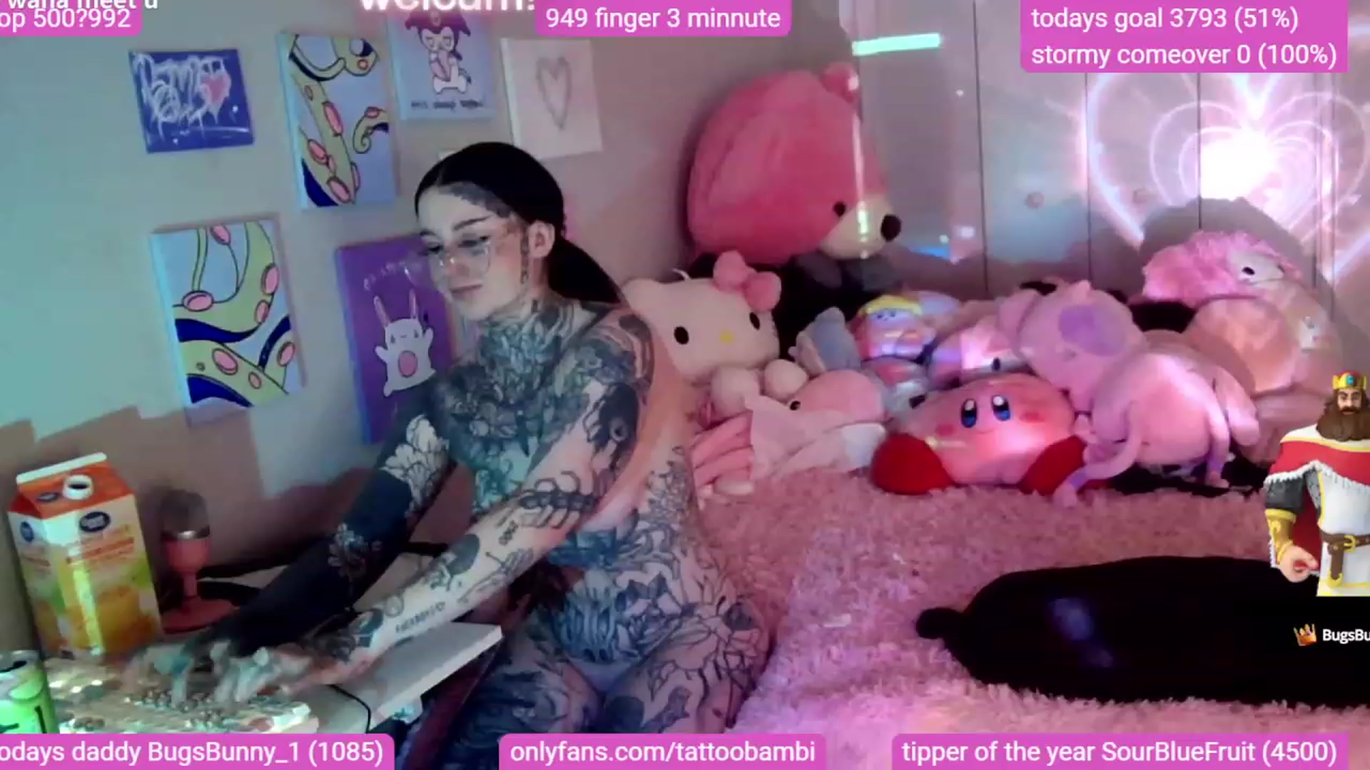Gallery image thumbnail from Tattoobambi's myfreecams stream on, 11/18/2023, 24:02 image 3 of 20