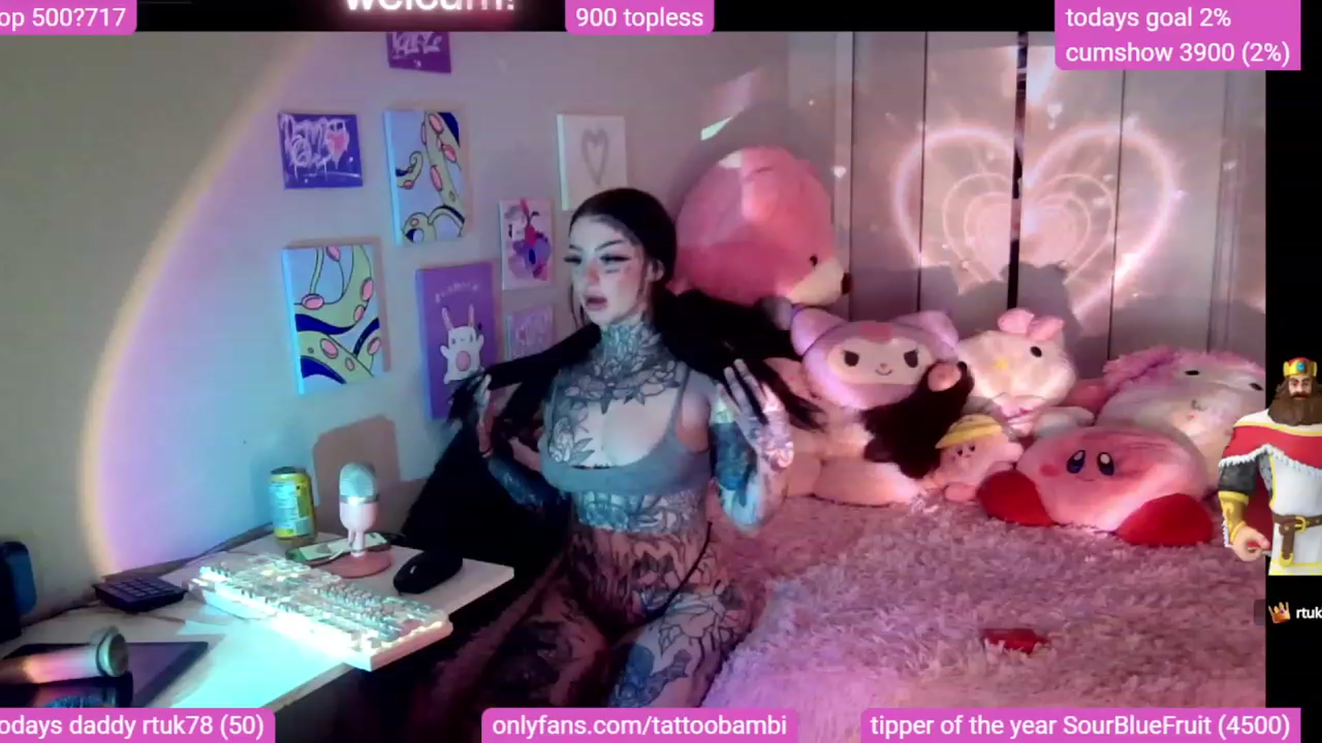 Gallery image thumbnail from Tattoobambi's myfreecams stream on, 11/22/2023, 04:57 image 3 of 20