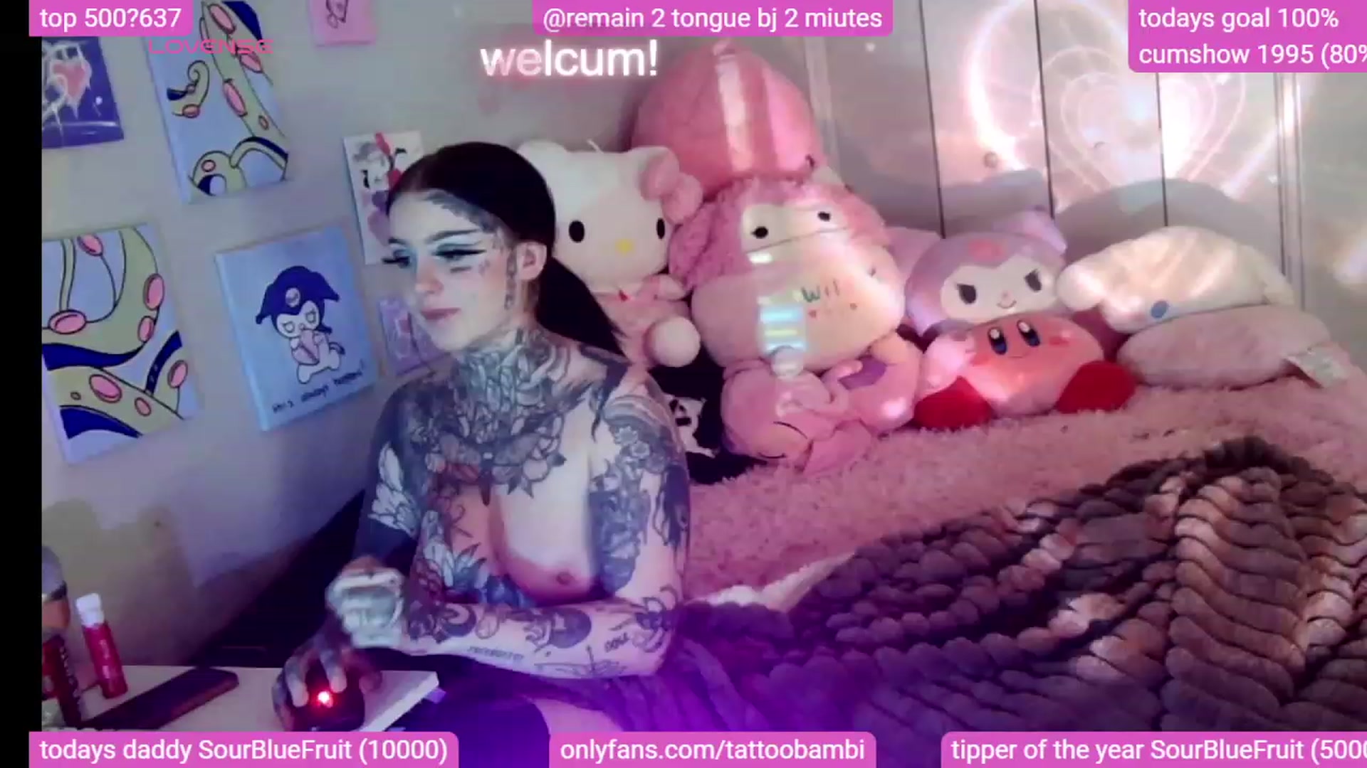 Gallery image thumbnail from Tattoobambi's myfreecams stream on, 11/26/2023, 04:23 image 3 of 20