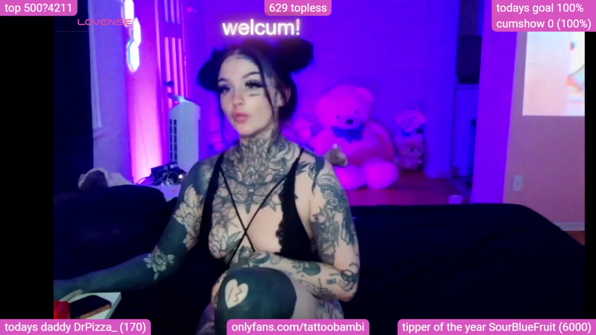Gallery image thumbnail from Tattoobambi's myfreecams stream on, 12/03/2023, 05:37 image 20 of 20