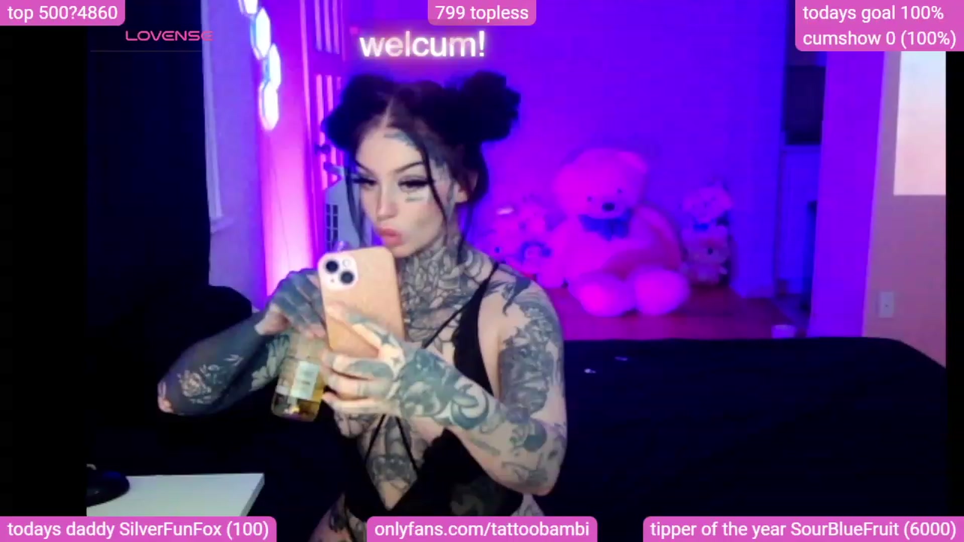 Gallery image thumbnail from Tattoobambi's myfreecams stream on, 12/03/2023, 05:37 image 10 of 20