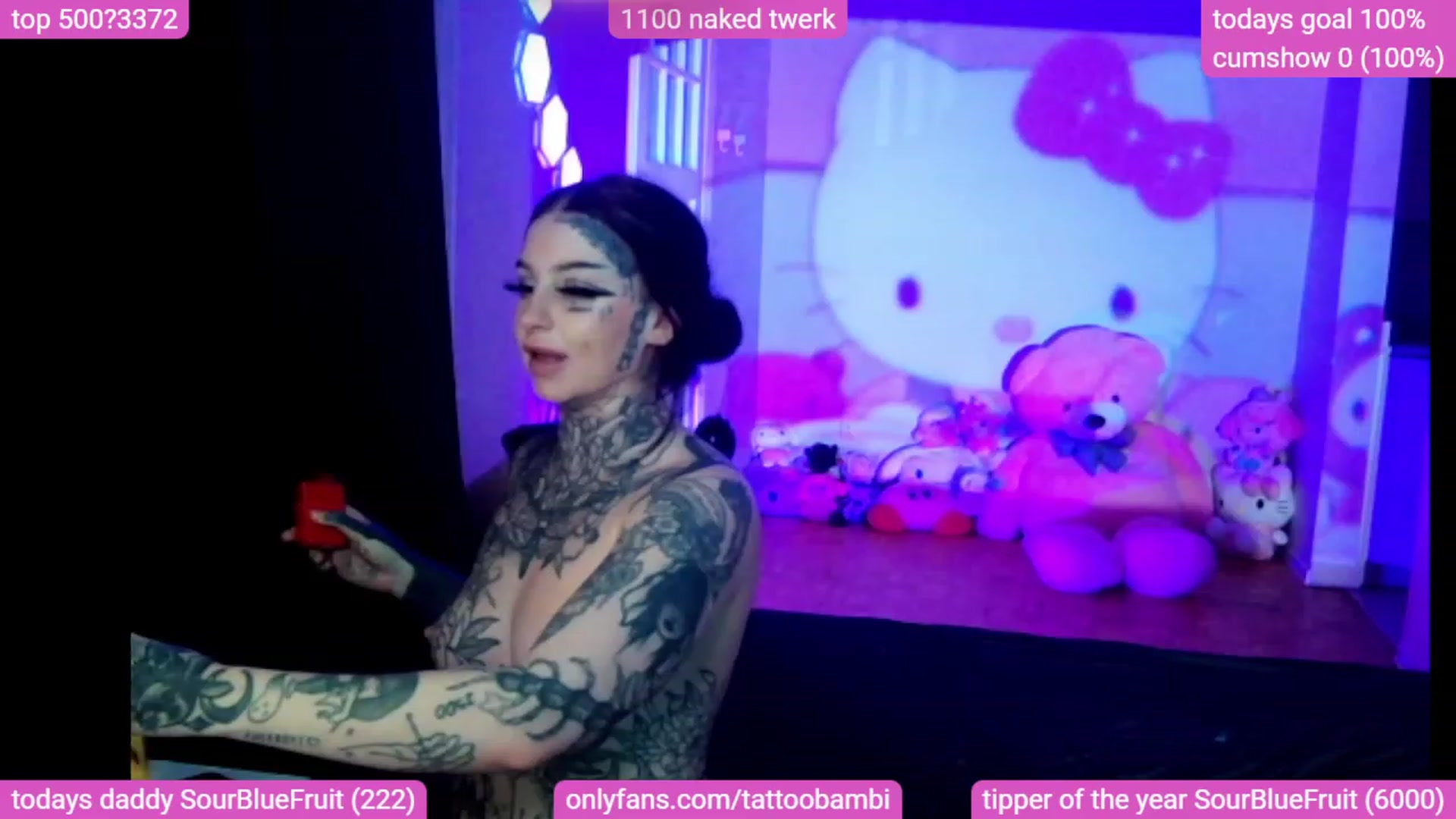 Gallery image thumbnail from Tattoobambi's myfreecams stream on, 12/03/2023, 06:59 image 9 of 20