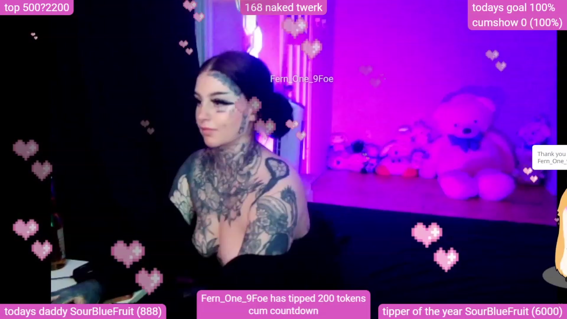 Gallery image thumbnail from Tattoobambi's myfreecams stream on, 12/03/2023, 07:56 image 8 of 20