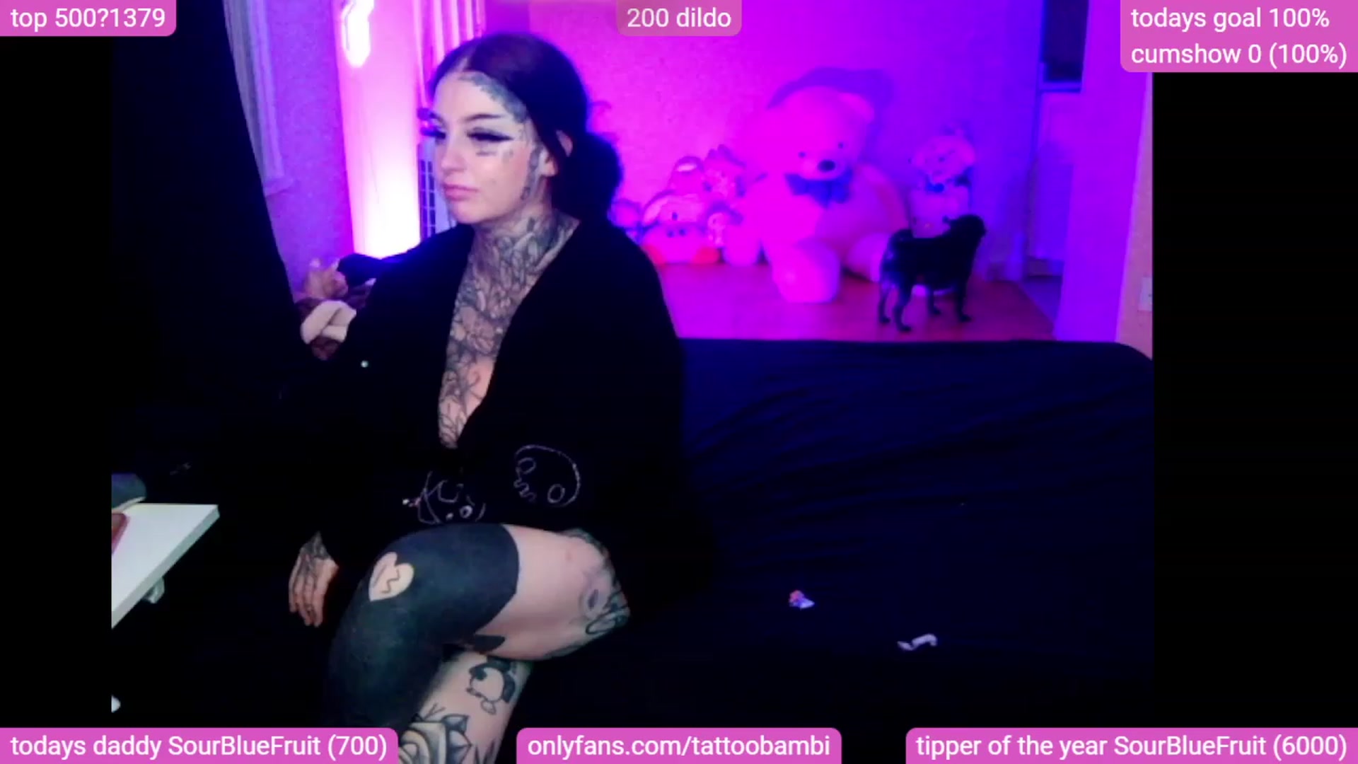Gallery image thumbnail from Tattoobambi's myfreecams stream on, 12/03/2023, 09:14 image 7 of 20