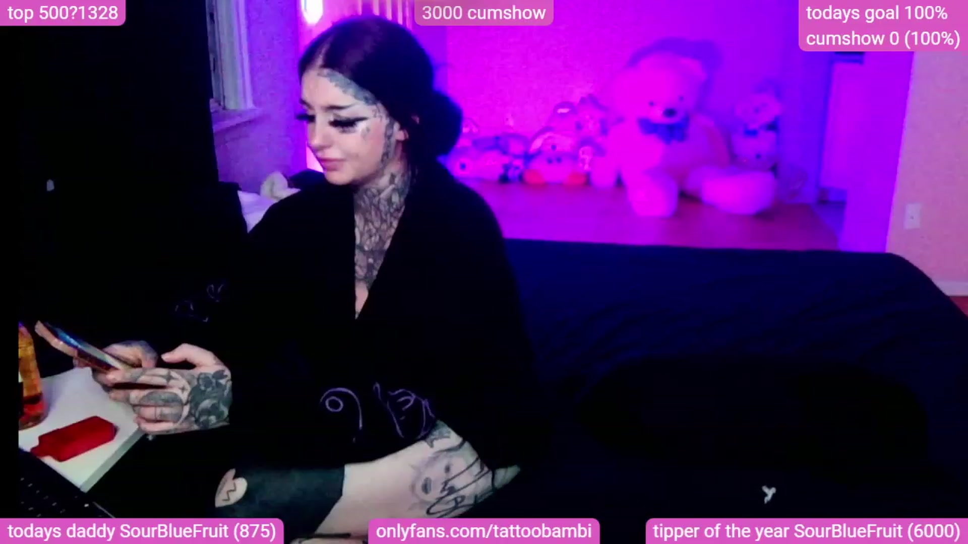 Gallery image thumbnail from Tattoobambi's myfreecams stream on, 12/03/2023, 09:14 image 14 of 20