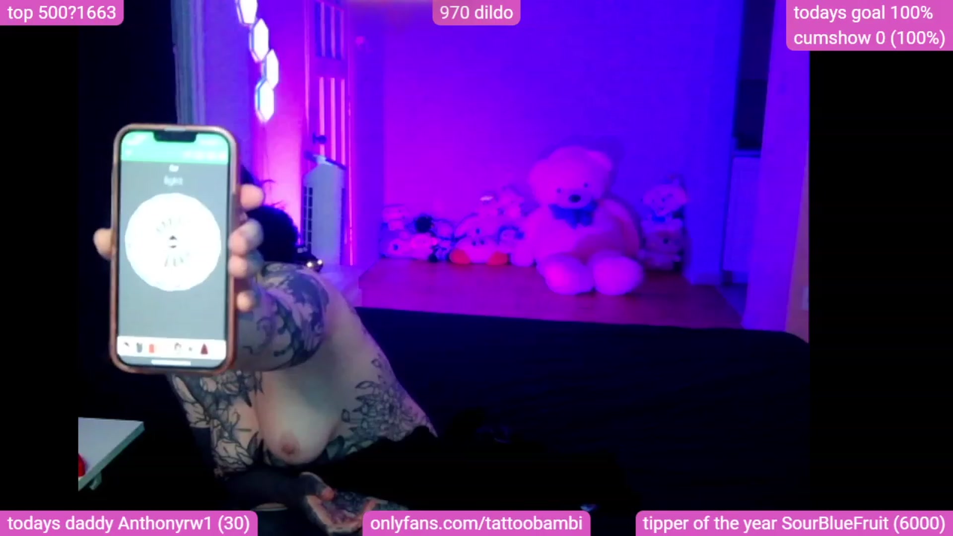 Gallery image thumbnail from Tattoobambi's myfreecams stream on, 12/03/2023, 09:14 image 3 of 20