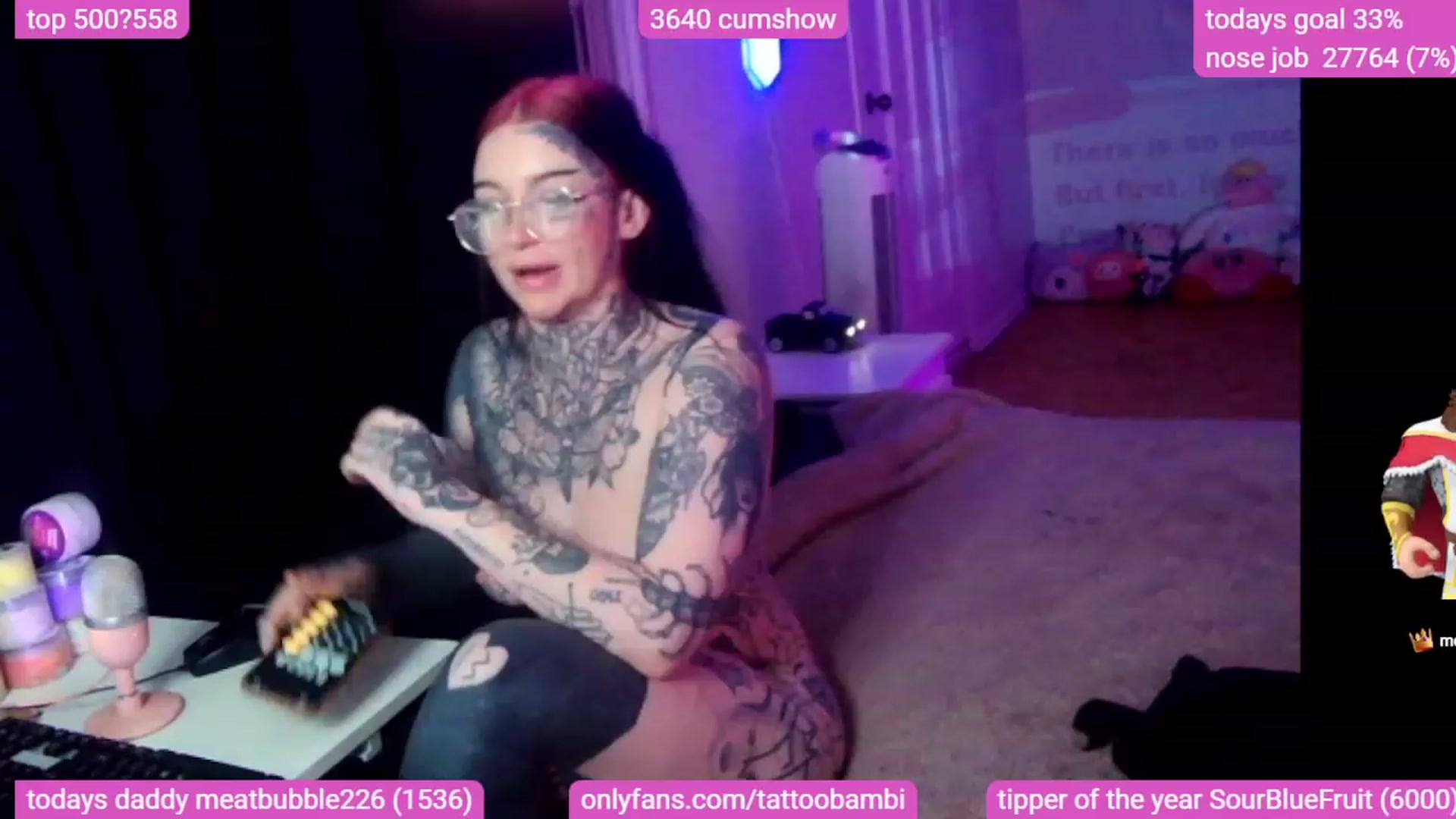 Gallery image thumbnail from Tattoobambi's myfreecams stream on, 12/08/2023, 05:45 image 9 of 20