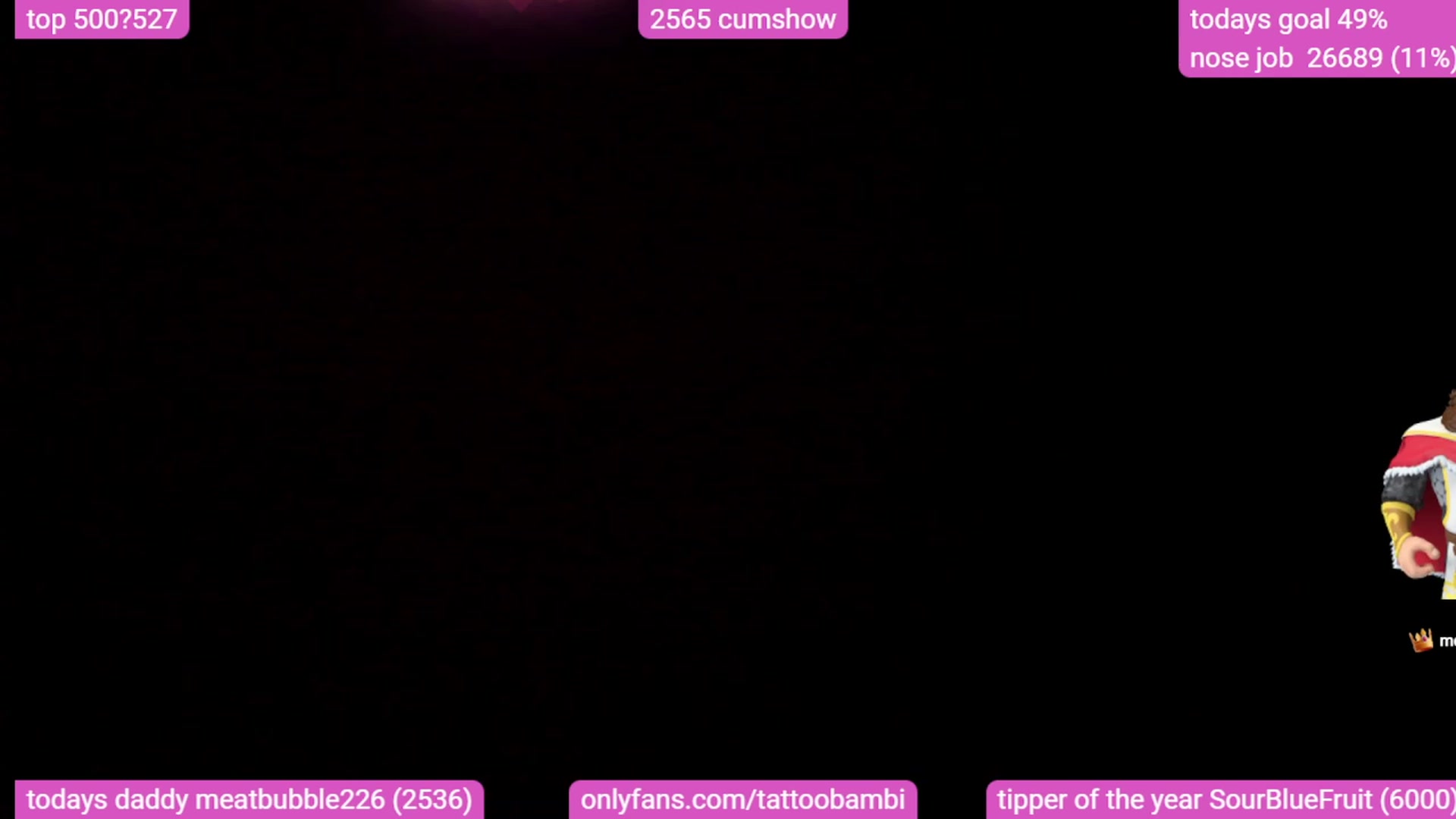 Gallery image thumbnail from Tattoobambi's myfreecams stream on, 12/08/2023, 05:45 image 13 of 20