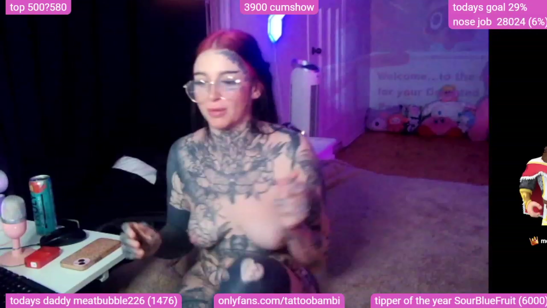 Gallery image thumbnail from Tattoobambi's myfreecams stream on, 12/08/2023, 05:45 image 3 of 20