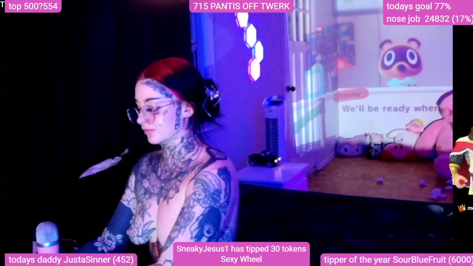 Gallery image thumbnail from Tattoobambi's myfreecams stream on, 12/09/2023, 07:34 image 10 of 20