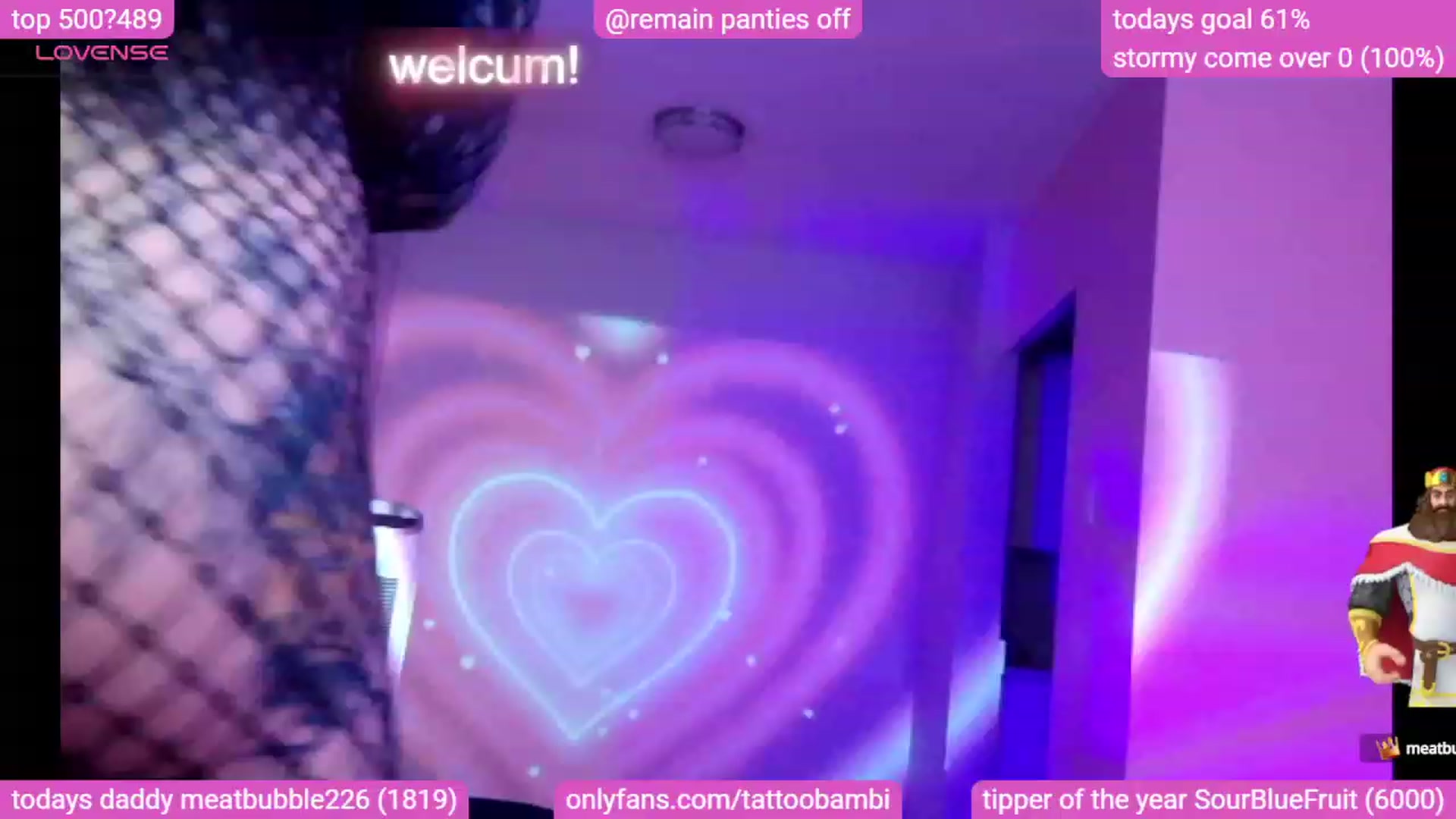 Gallery image thumbnail from Tattoobambi's myfreecams stream on, 12/10/2023, 04:50 image 12 of 20