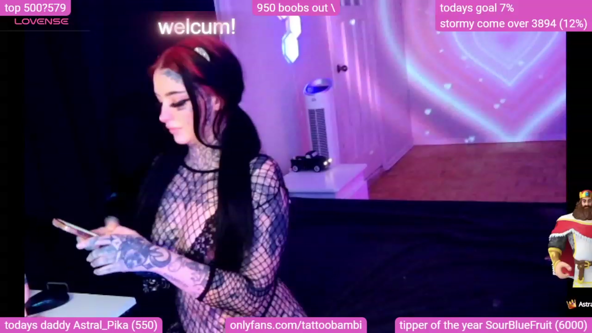 Gallery image thumbnail from Tattoobambi's myfreecams stream on, 12/10/2023, 04:50 image 2 of 20