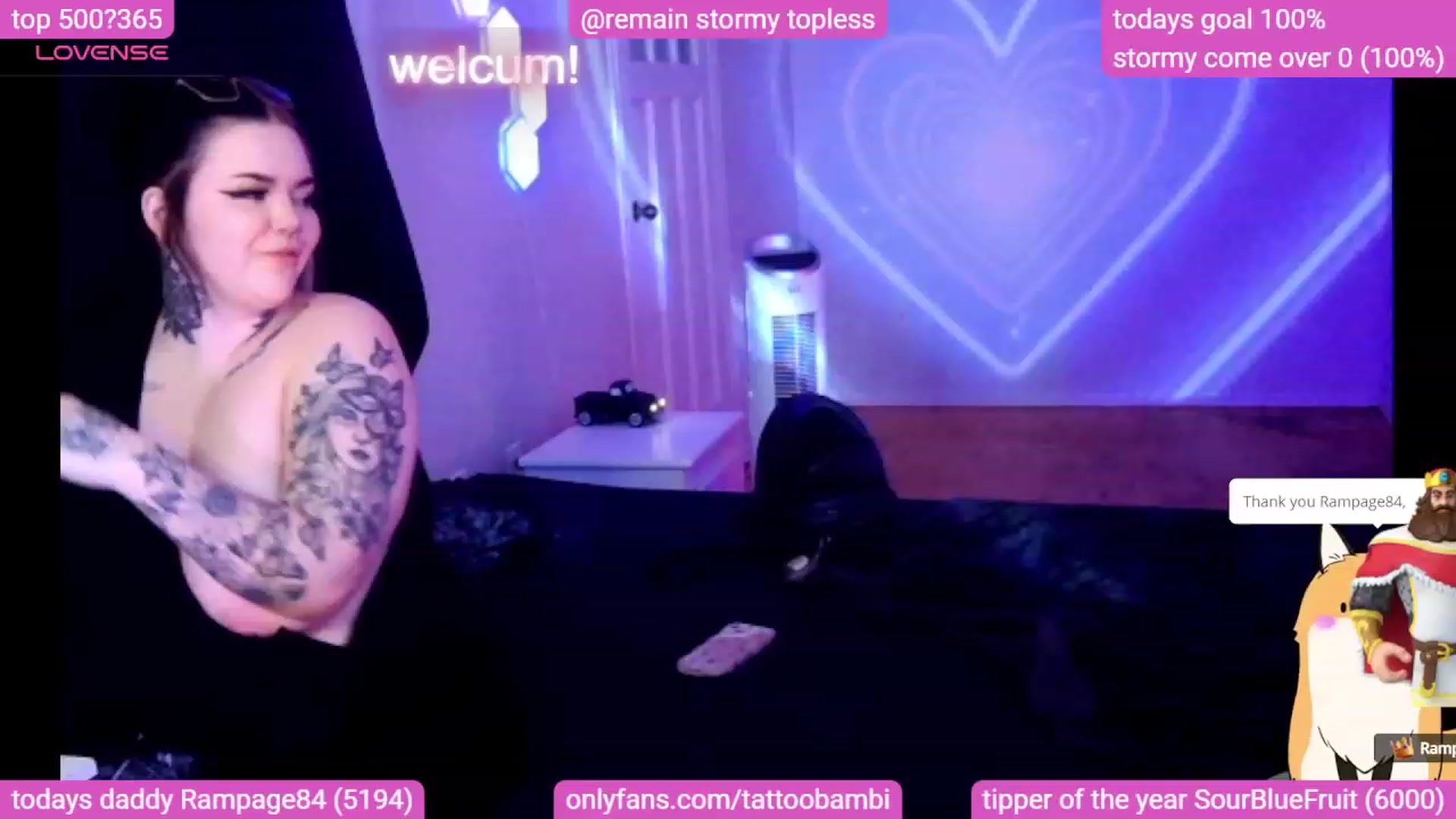 Gallery image thumbnail from Tattoobambi's myfreecams stream on, 12/10/2023, 07:25 image 7 of 20