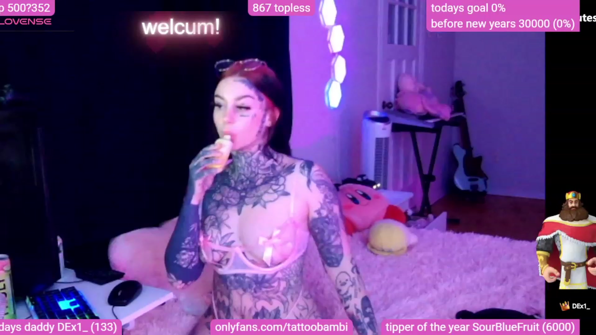 Gallery image thumbnail from Tattoobambi's myfreecams stream on, 12/13/2023, 24:54 image 5 of 20
