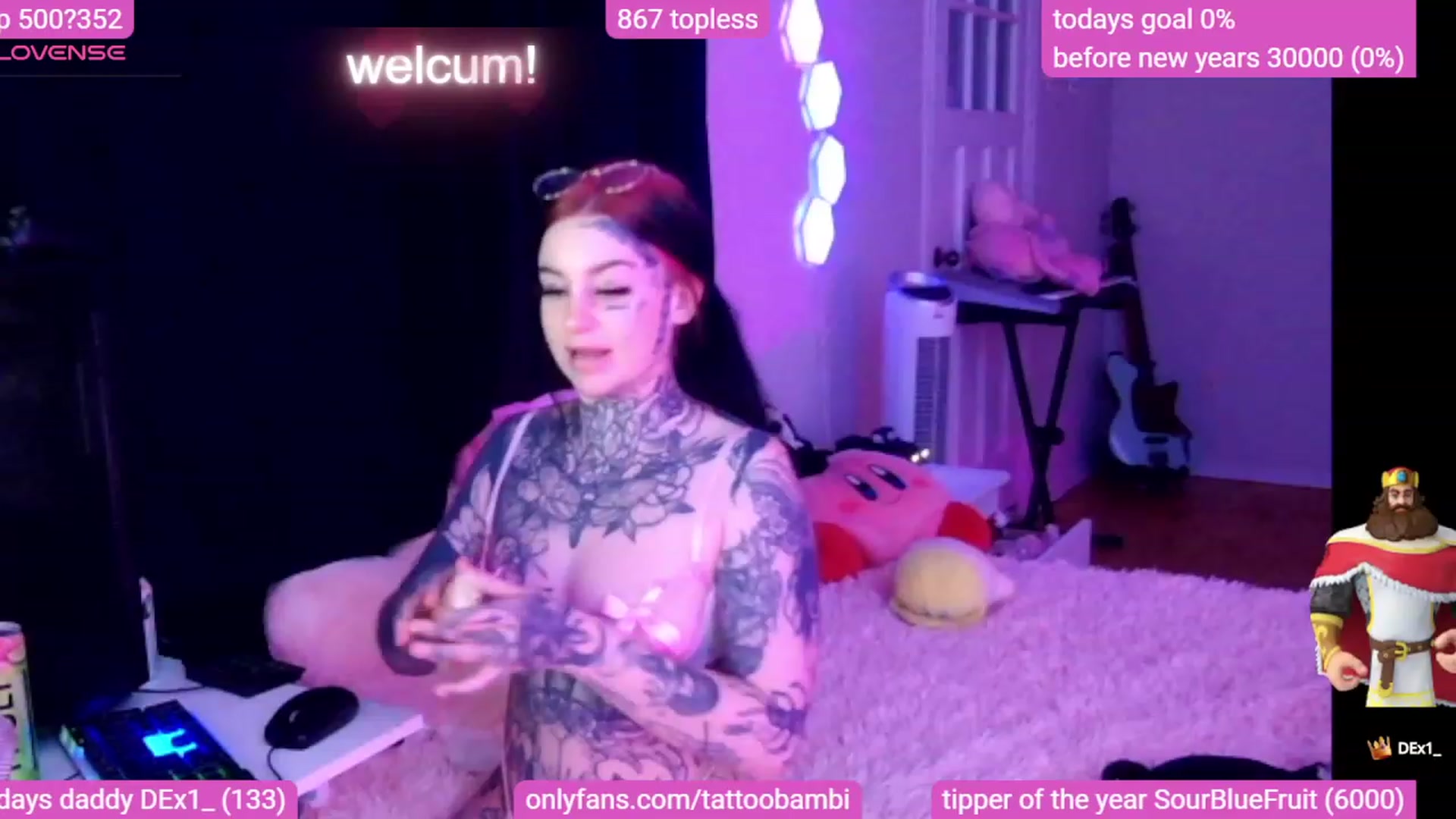 Gallery image thumbnail from Tattoobambi's myfreecams stream on, 12/13/2023, 24:54 image 7 of 20