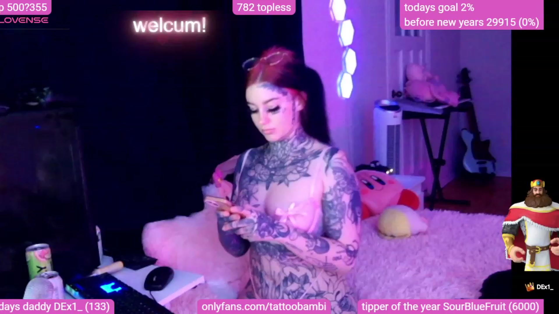 Gallery image thumbnail from Tattoobambi's myfreecams stream on, 12/13/2023, 01:55 image 15 of 20