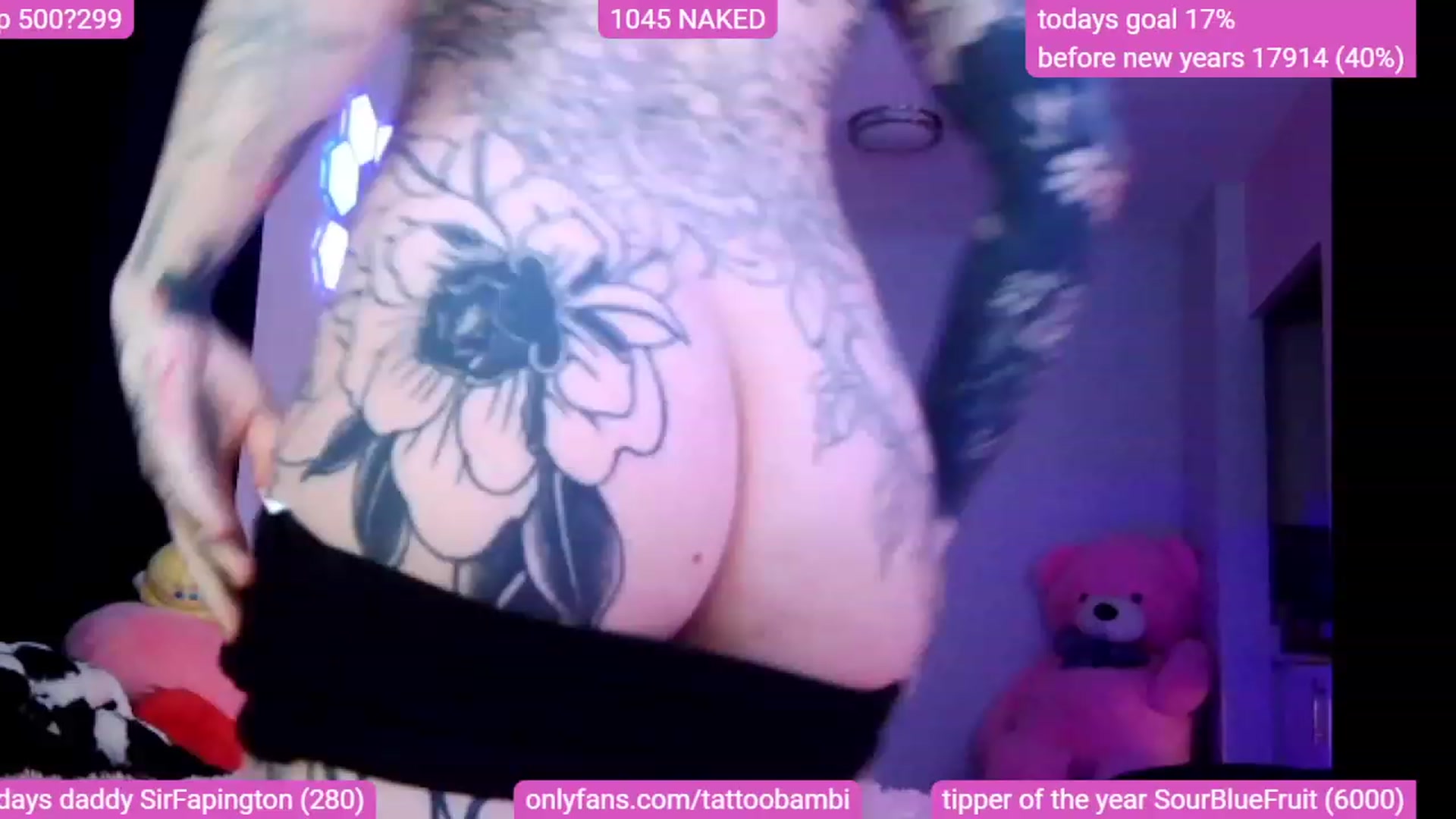 Gallery image thumbnail from Tattoobambi's myfreecams stream on, 12/15/2023, 04:37 image 19 of 20