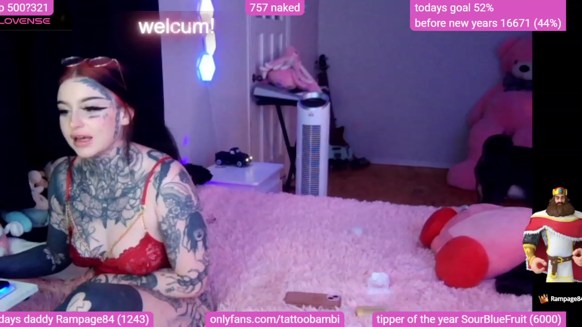 Gallery image thumbnail from Tattoobambi's myfreecams stream on, 12/15/2023, 23:00 image 18 of 20