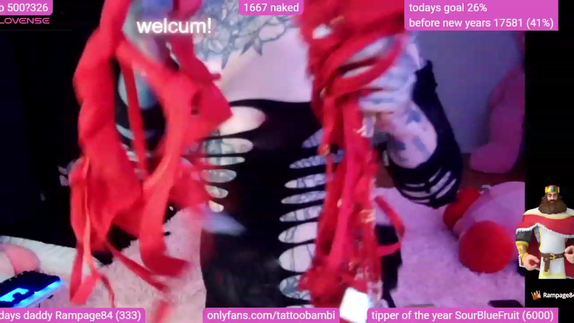 Gallery image thumbnail from Tattoobambi's myfreecams stream on, 12/15/2023, 23:00 image 6 of 20