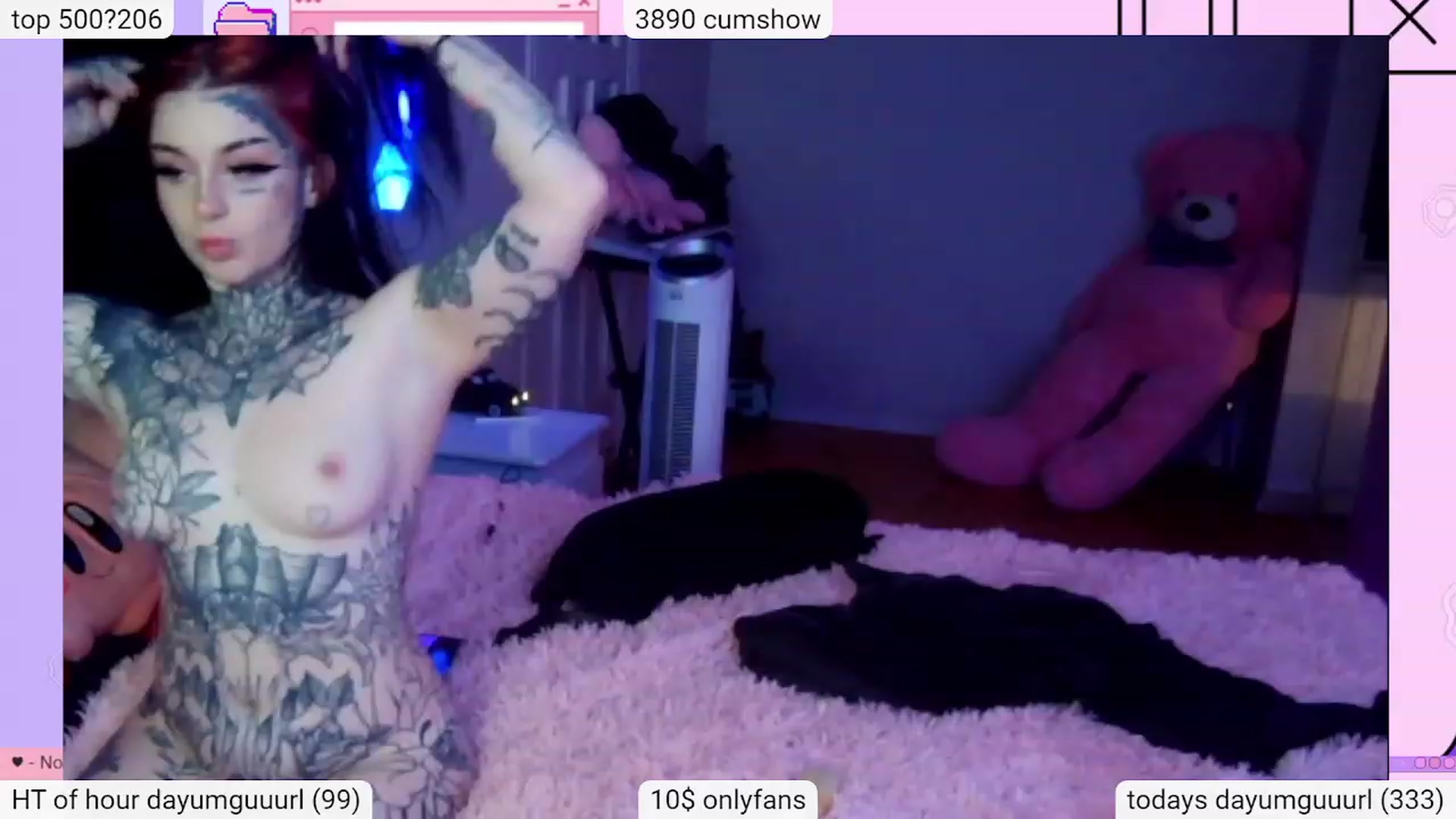 Gallery image thumbnail from Tattoobambi's myfreecams stream on, 12/22/2023, 02:32 image 19 of 20