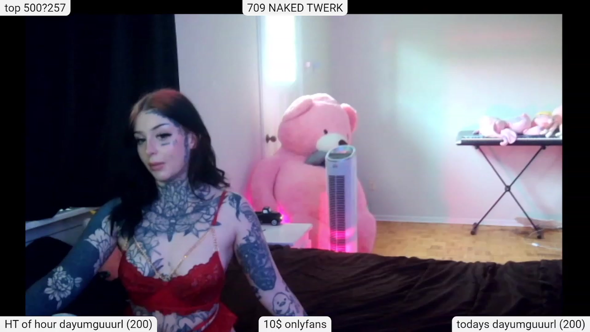 Gallery image thumbnail from Tattoobambi's myfreecams stream on, 12/25/2023, 19:51 image 8 of 20