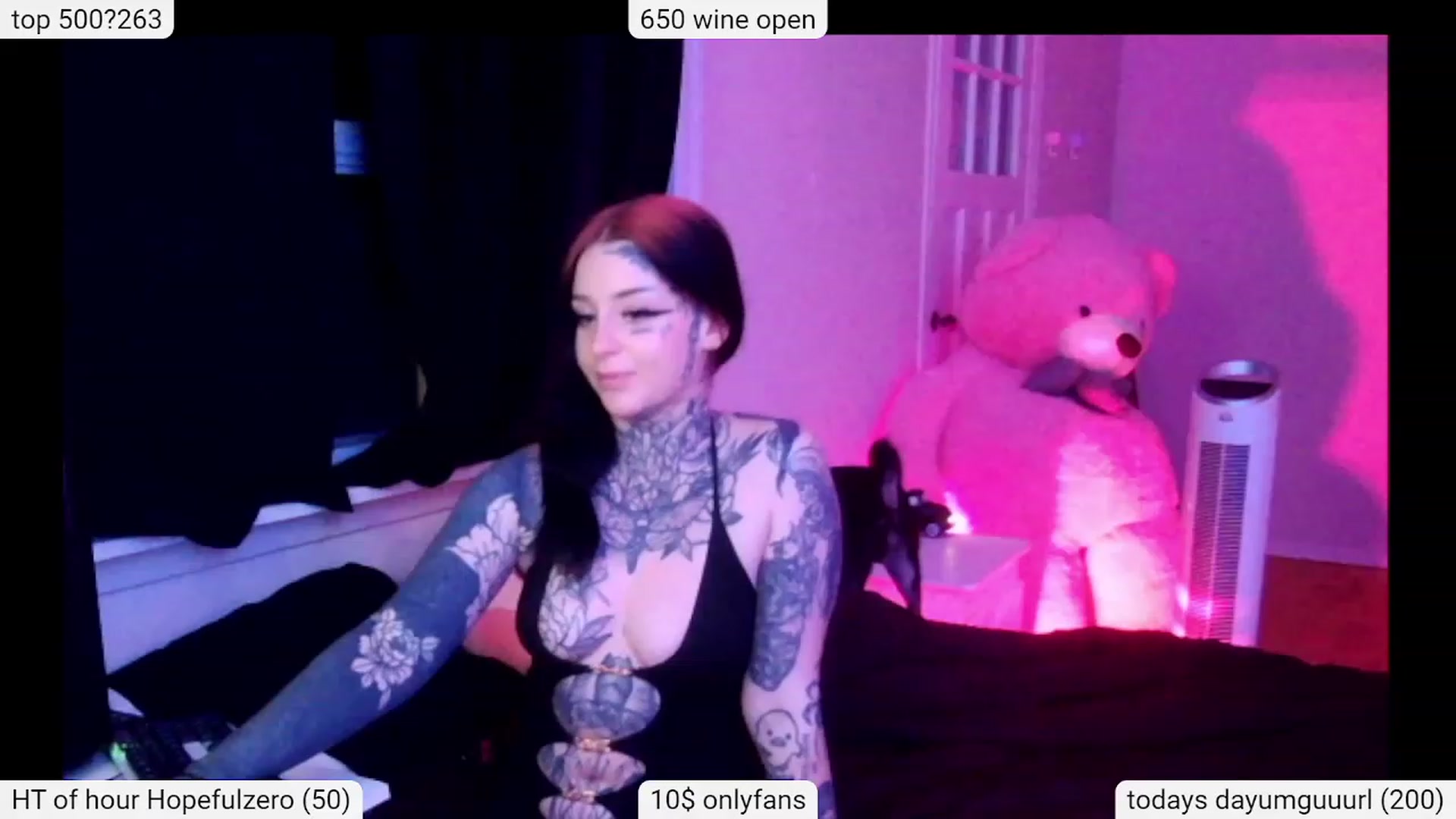 Gallery image thumbnail from Tattoobambi's myfreecams stream on, 12/26/2023, 01:58 image 20 of 20