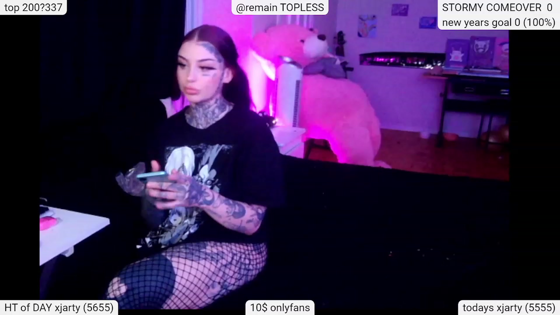 Gallery image thumbnail from Tattoobambi's myfreecams stream on, 01/09/2024, 04:24 image 12 of 20