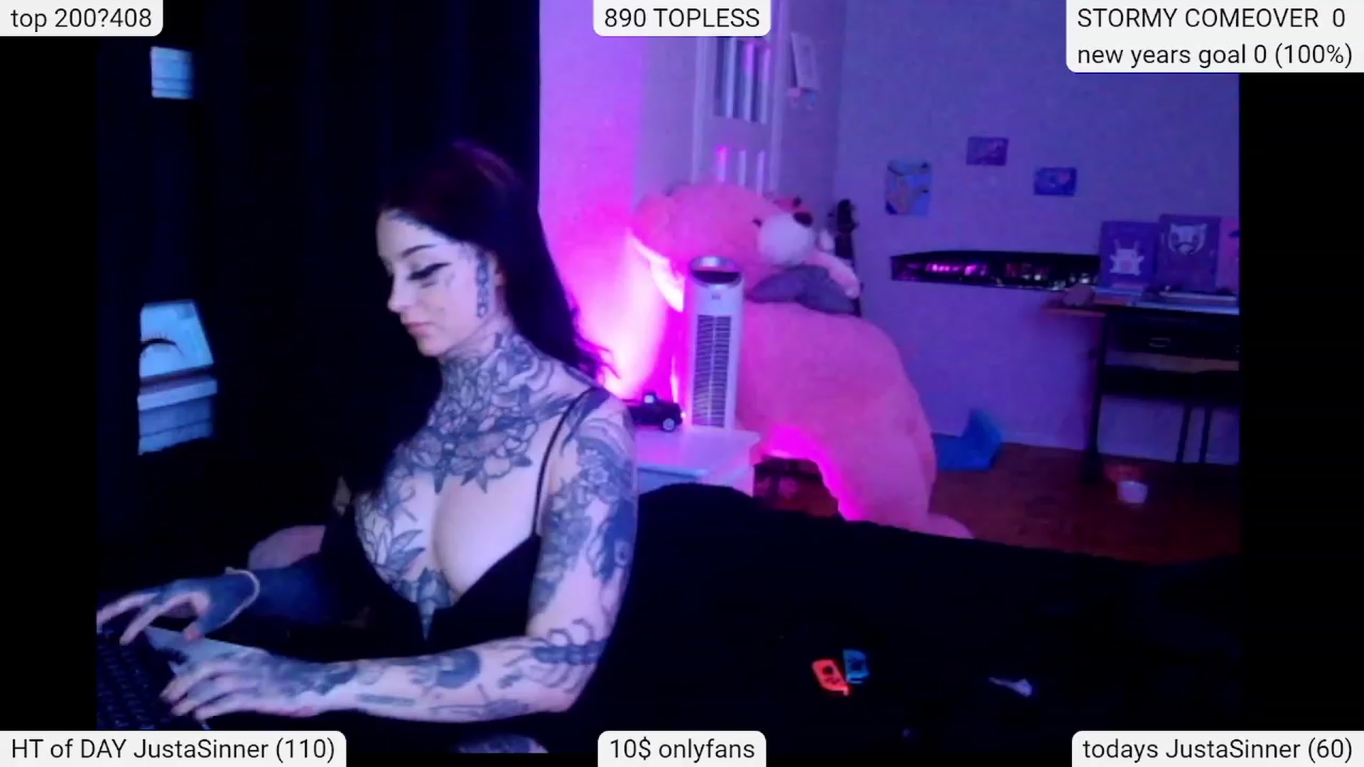 Gallery image thumbnail from Tattoobambi's myfreecams stream on, 01/11/2024, 02:37 image 8 of 20