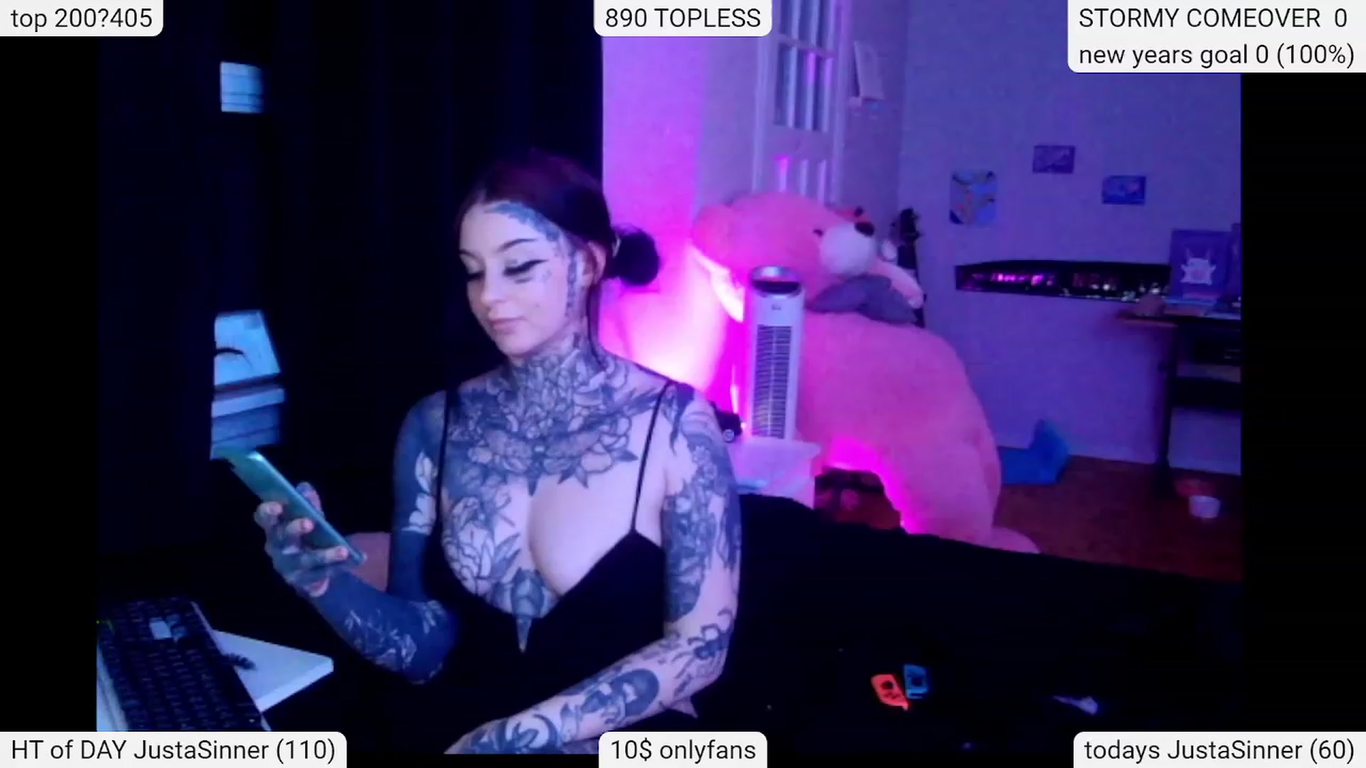 Gallery image thumbnail from Tattoobambi's myfreecams stream on, 01/11/2024, 02:37 image 13 of 20