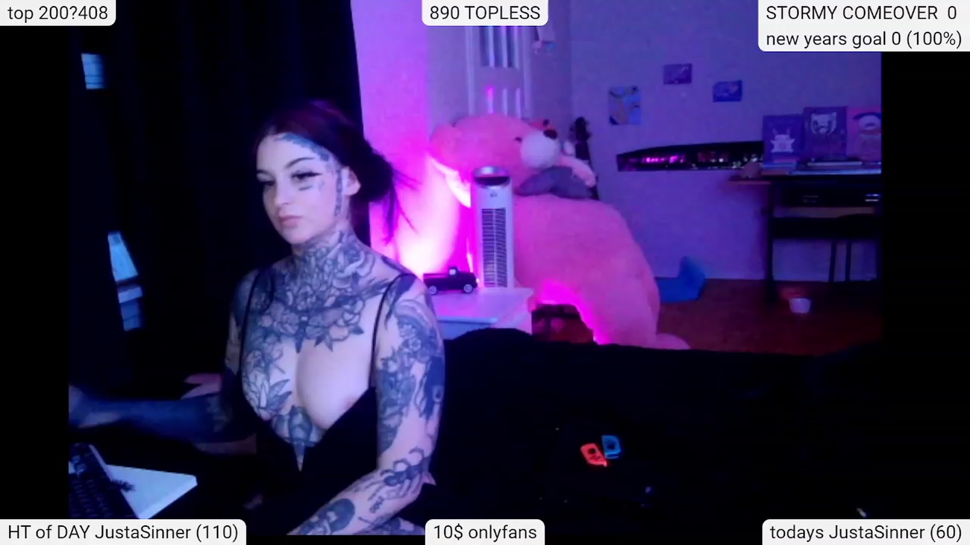 Gallery image thumbnail from Tattoobambi's myfreecams stream on, 01/11/2024, 02:37 image 1 of 20