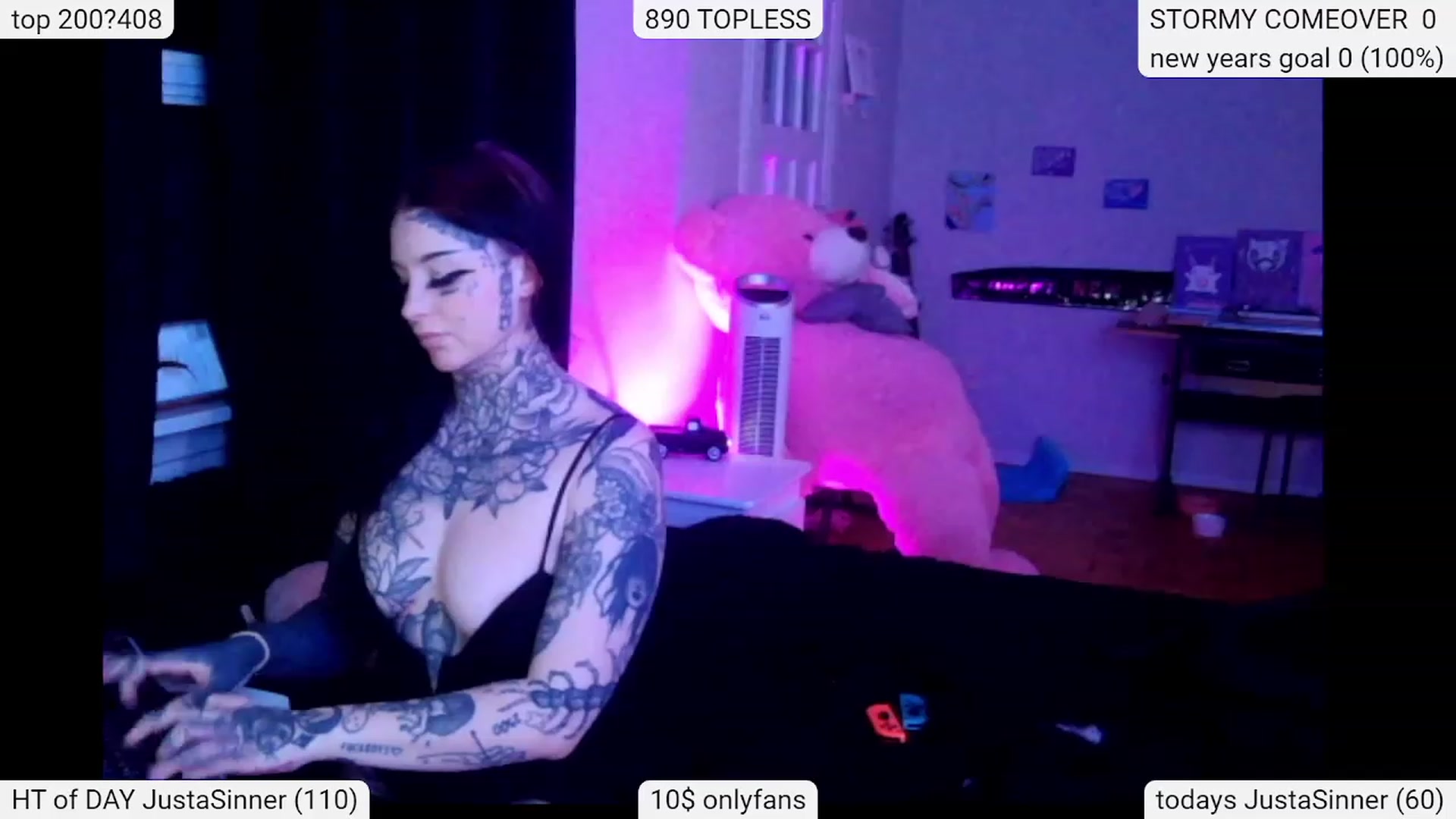 Gallery image thumbnail from Tattoobambi's myfreecams stream on, 01/11/2024, 02:37 image 9 of 20