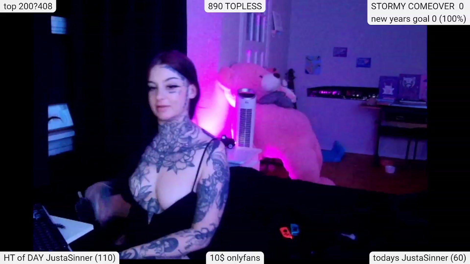 Gallery image thumbnail from Tattoobambi's myfreecams stream on, 01/11/2024, 02:37 image 6 of 20