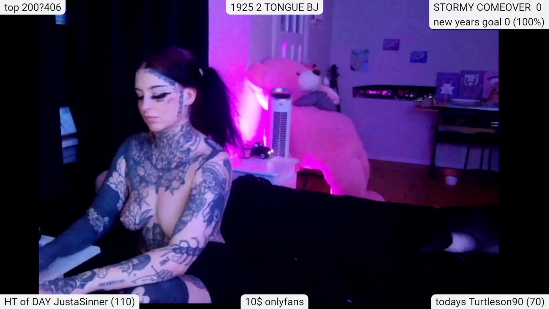 Gallery image thumbnail from Tattoobambi's myfreecams stream on, 01/11/2024, 04:44 image 2 of 20