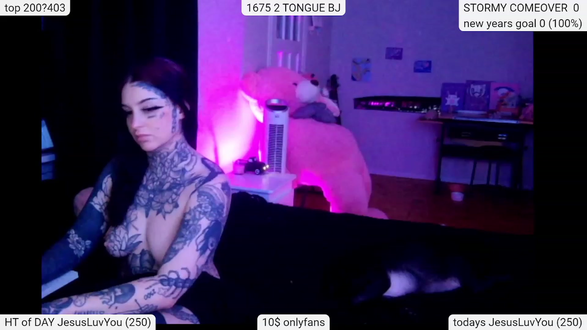 Gallery image thumbnail from Tattoobambi's myfreecams stream on, 01/11/2024, 04:44 image 8 of 20